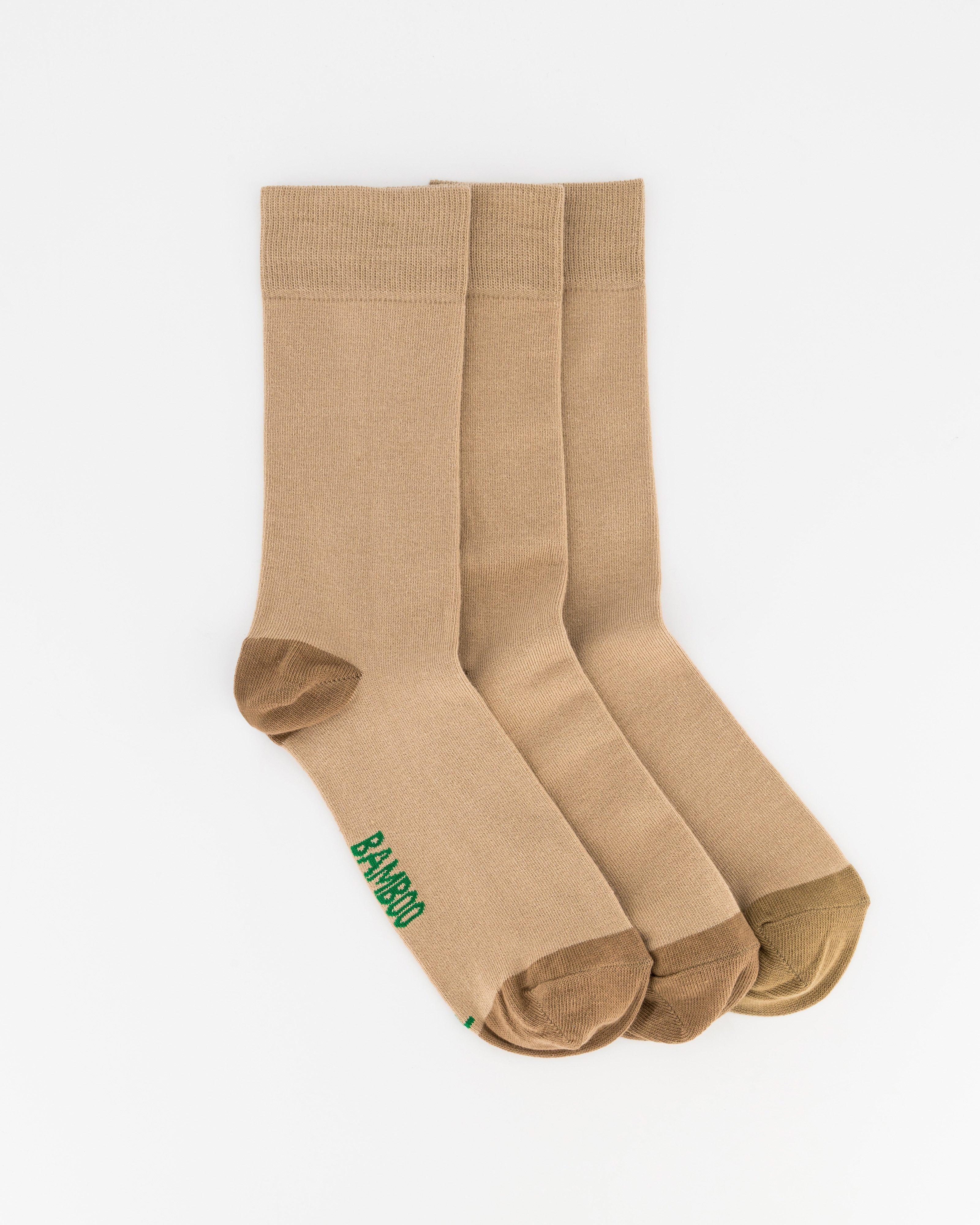 K-Way Elements Bamboo Socks - 3 Pack -  Oatmeal