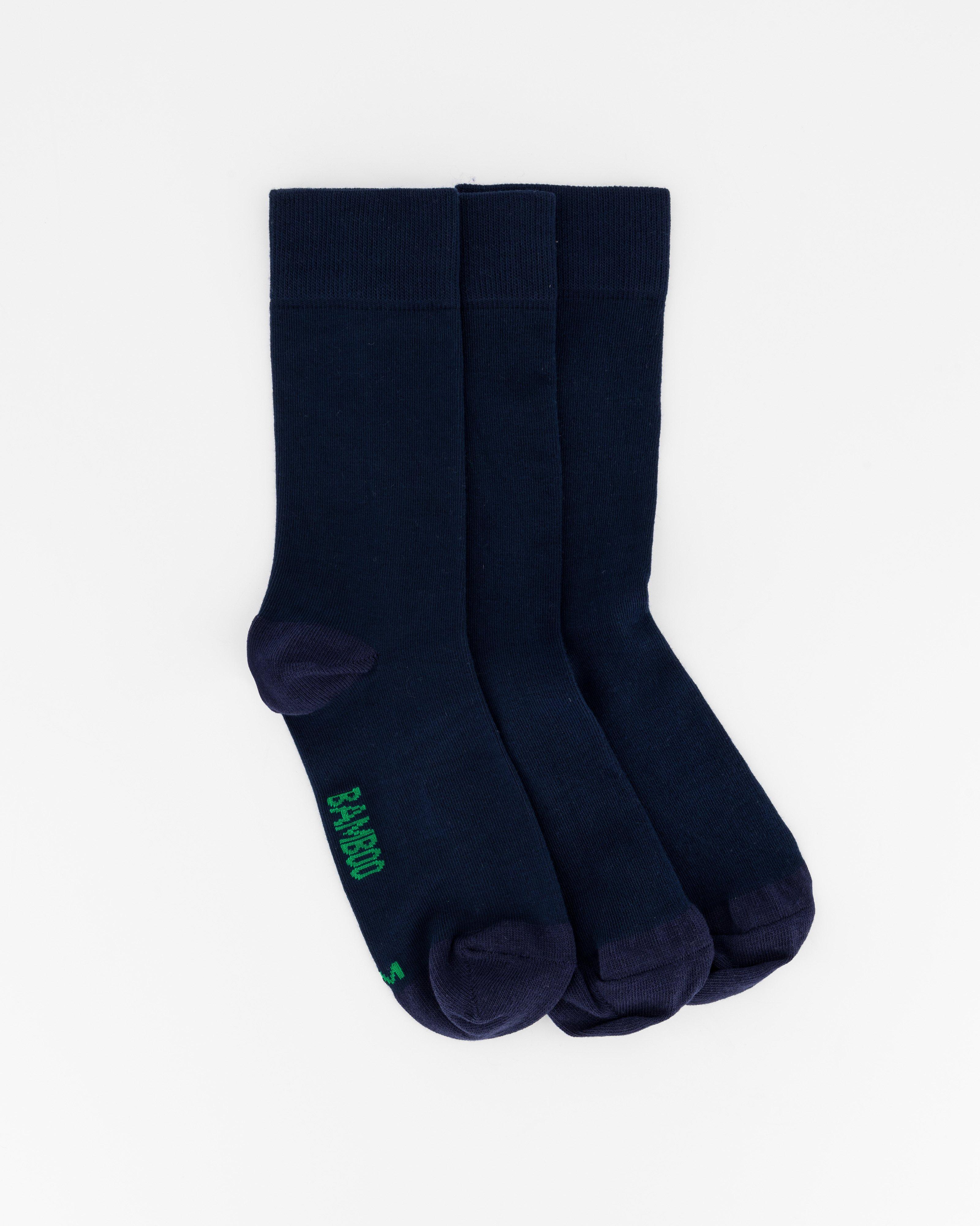 K-Way Elements Bamboo Socks - 3 Pack -  Navy