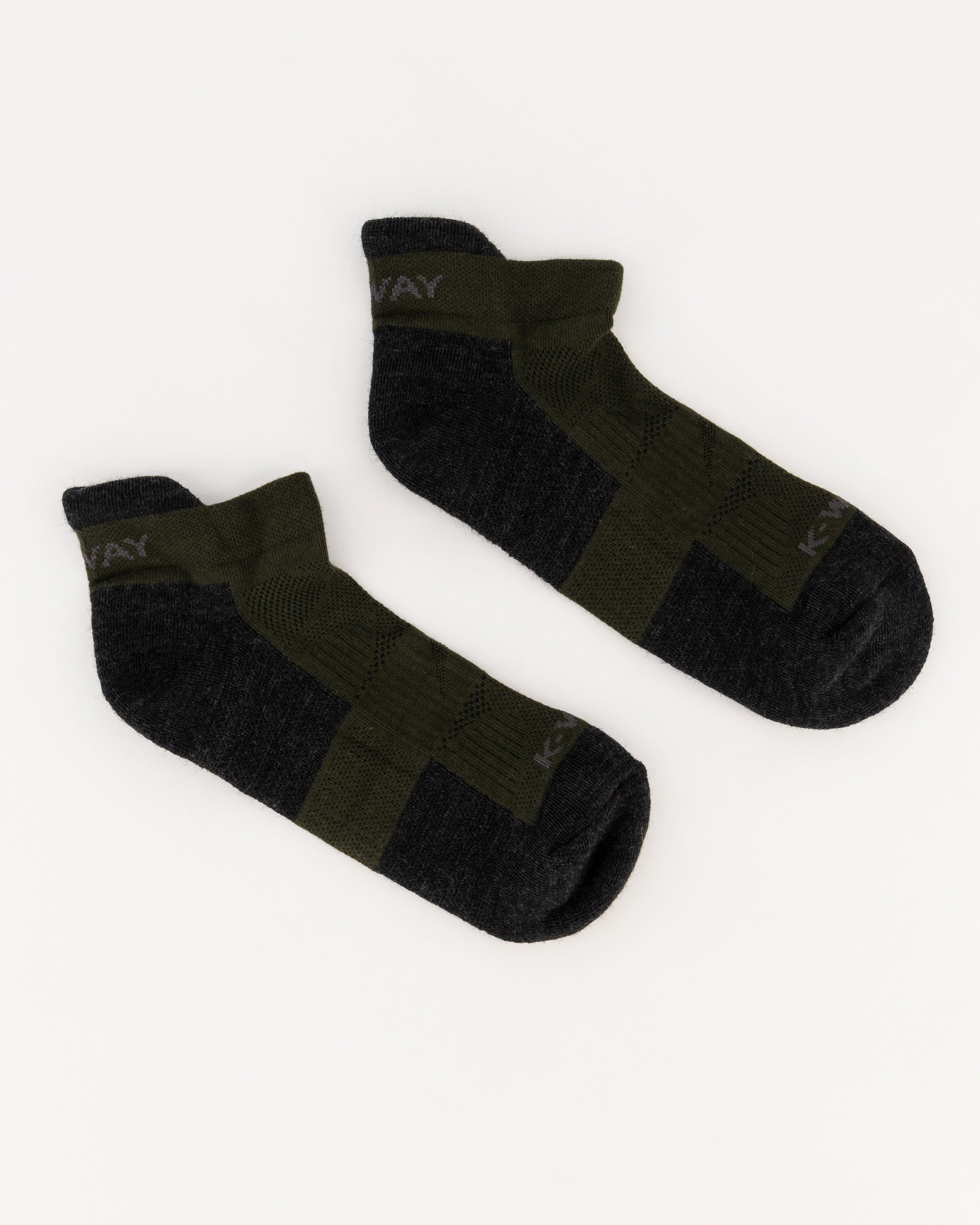 K-Way Mohair Active Socks -  Olive