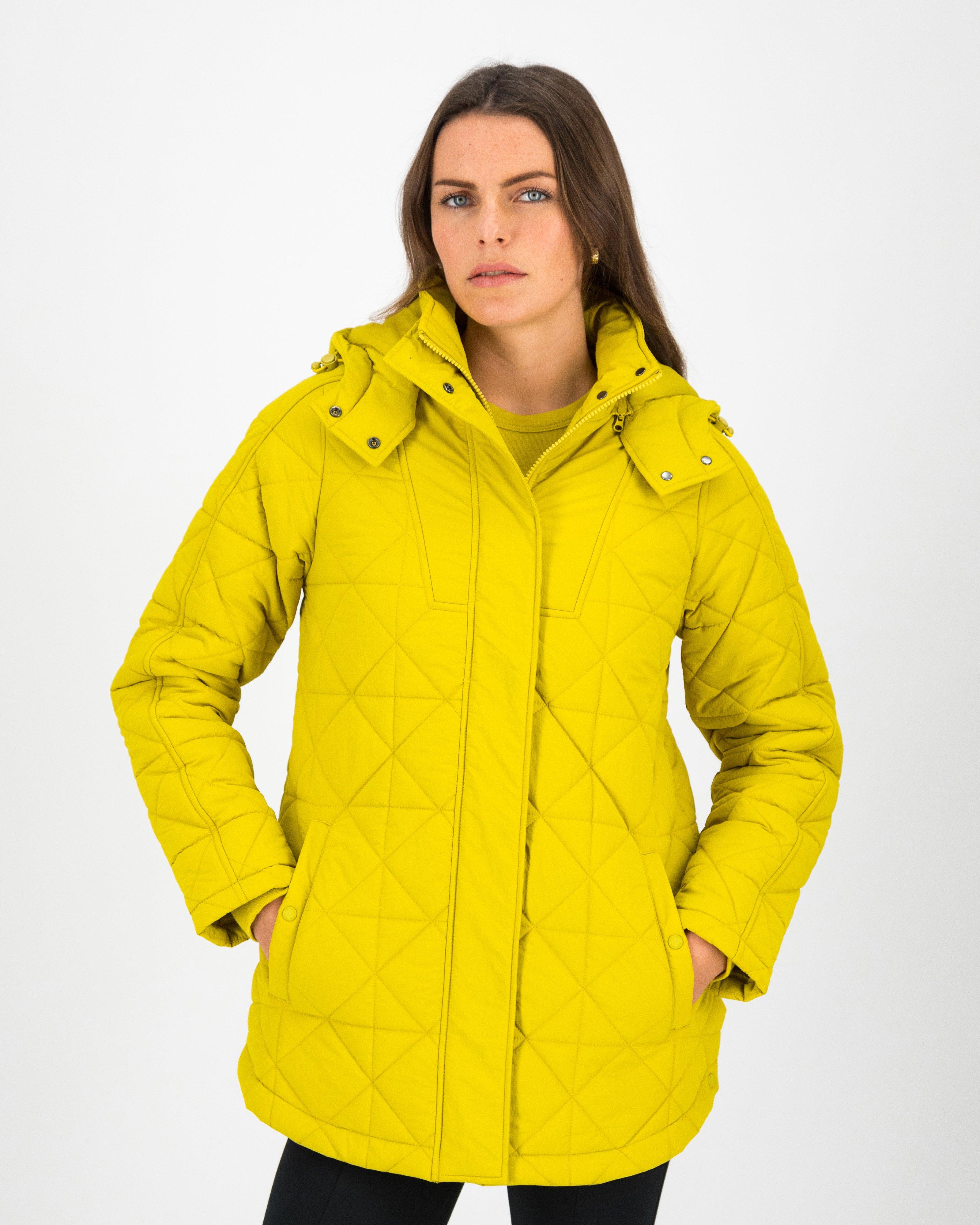 Rare Earth Women’s Pia Quilted Utility Jacket -  Chartreuse