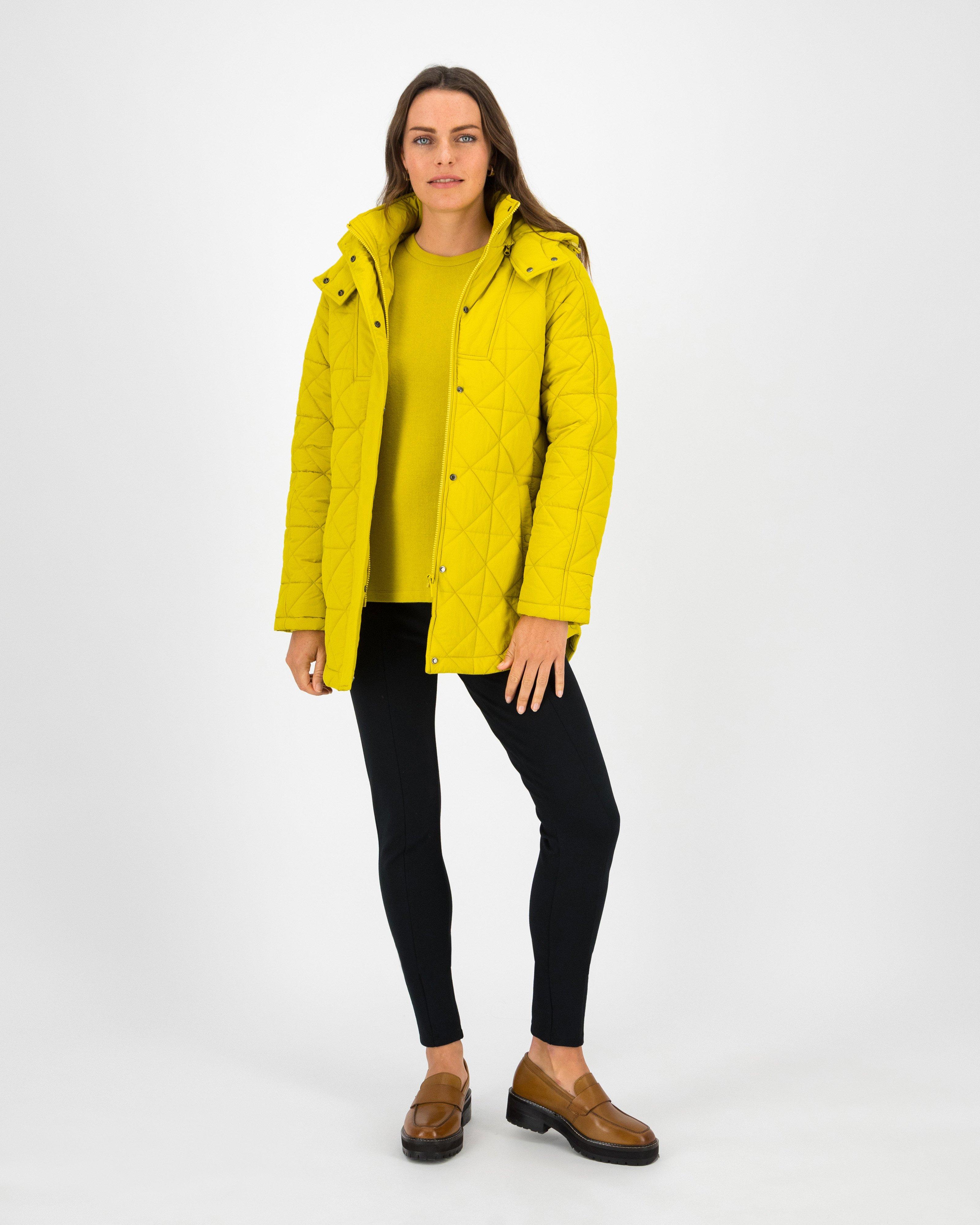 Rare Earth Women’s Pia Quilted Utility Jacket -  Chartreuse