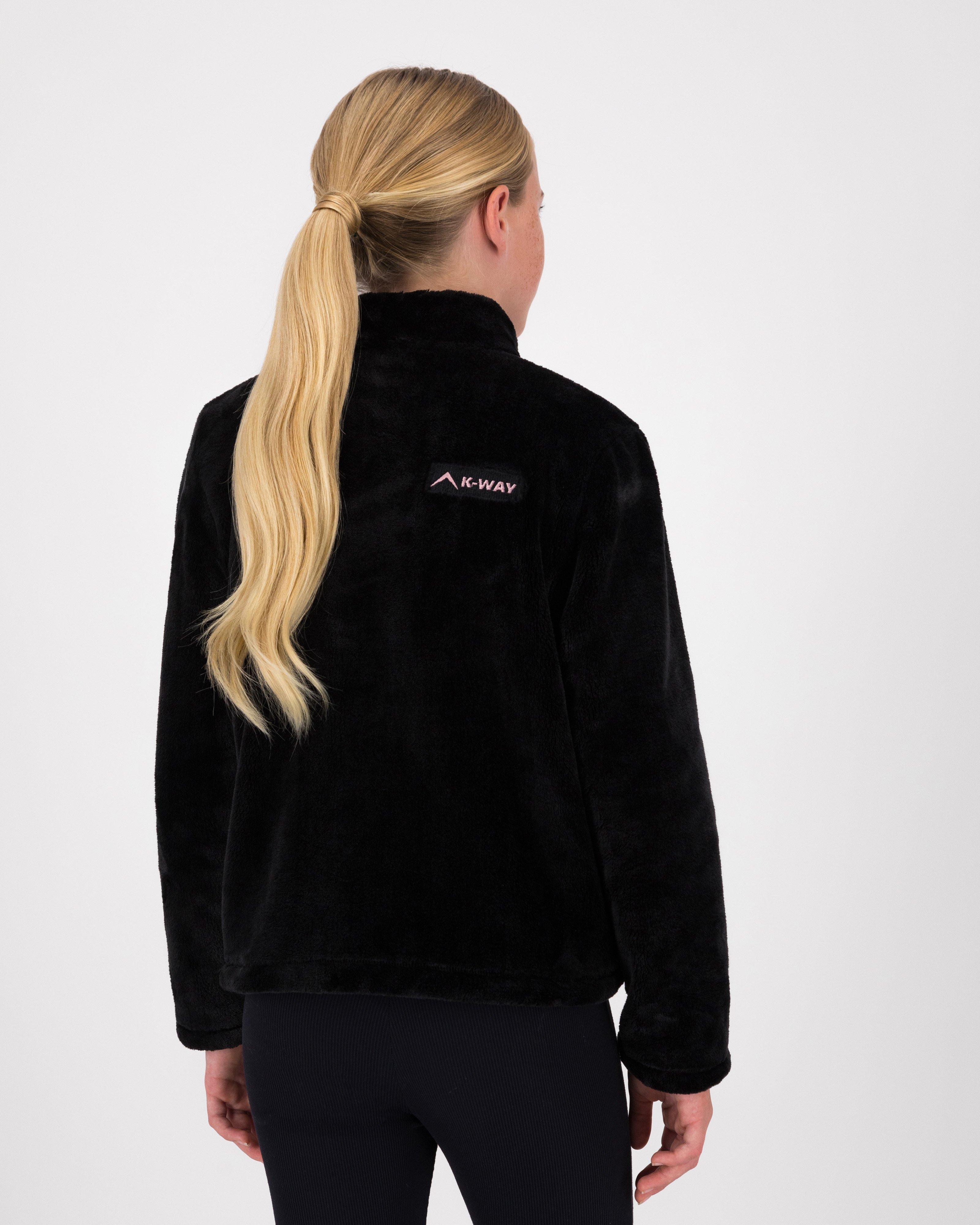 K-Way Youth Girls’ Savannah Plush Fleece Jacket -  Black