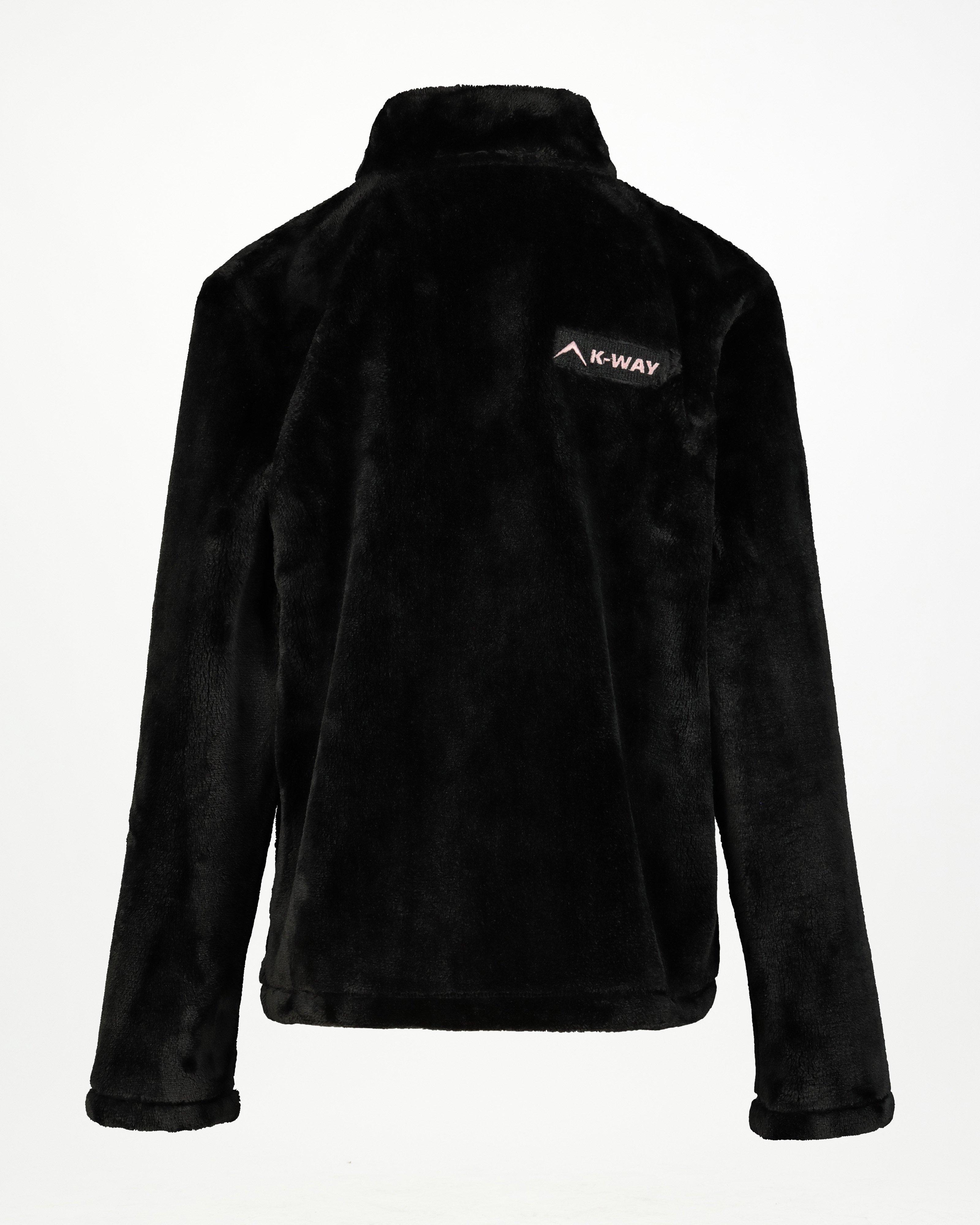 K-Way Youth Girls’ Savannah Plush Fleece Jacket -  Black