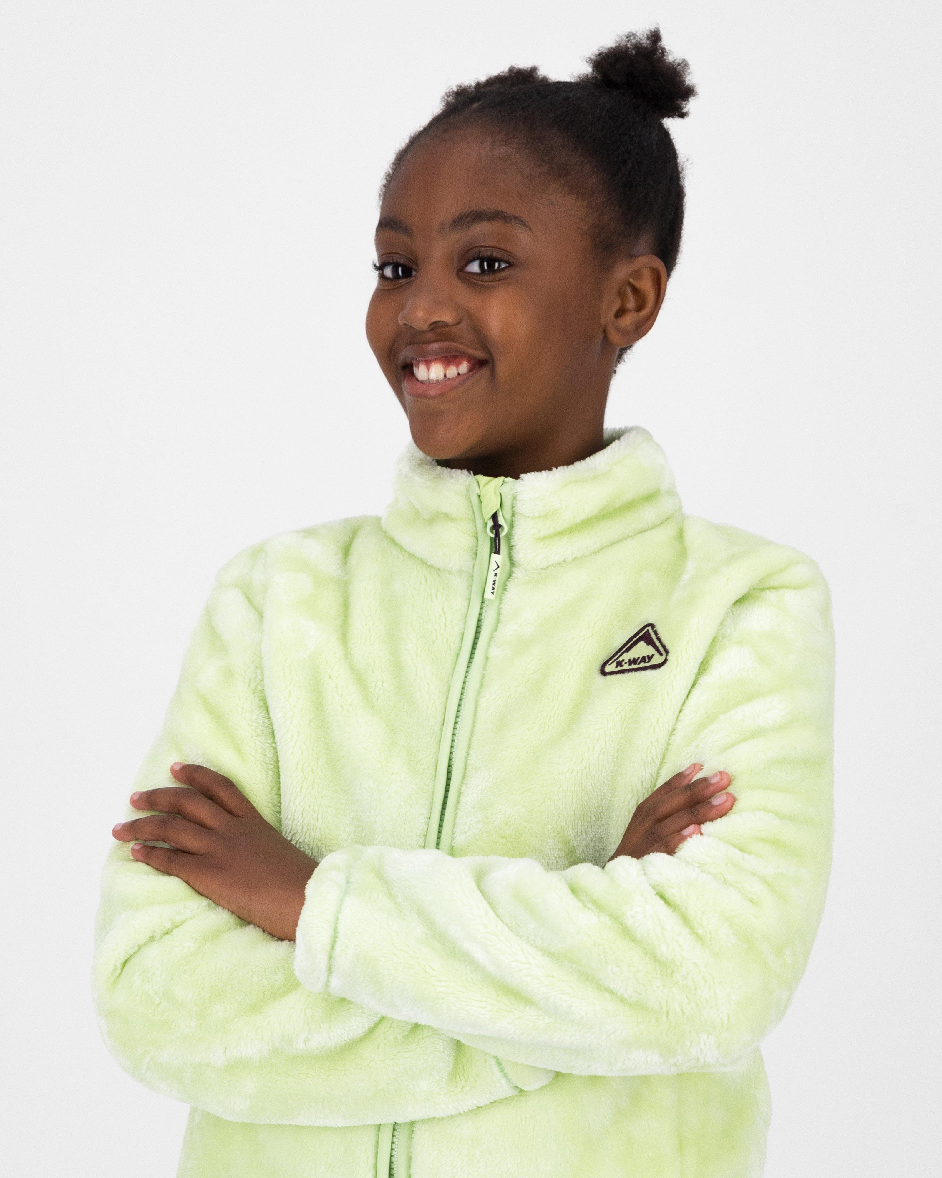 K Way Youth Girls Savannah Plush Fleece Jacket Cape Union Mart