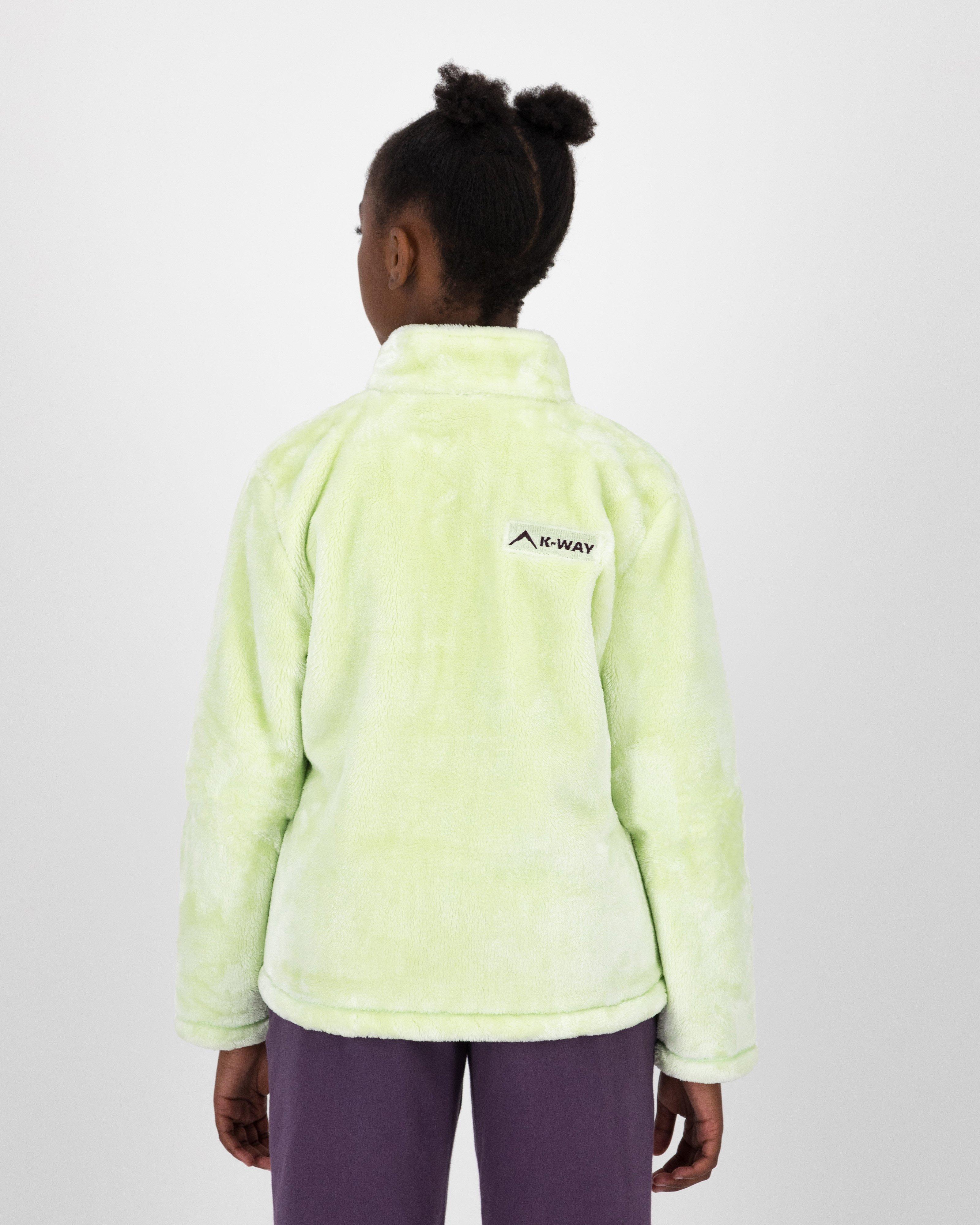 K-Way Youth Girls’ Savannah Plush Fleece Jacket -  Lime