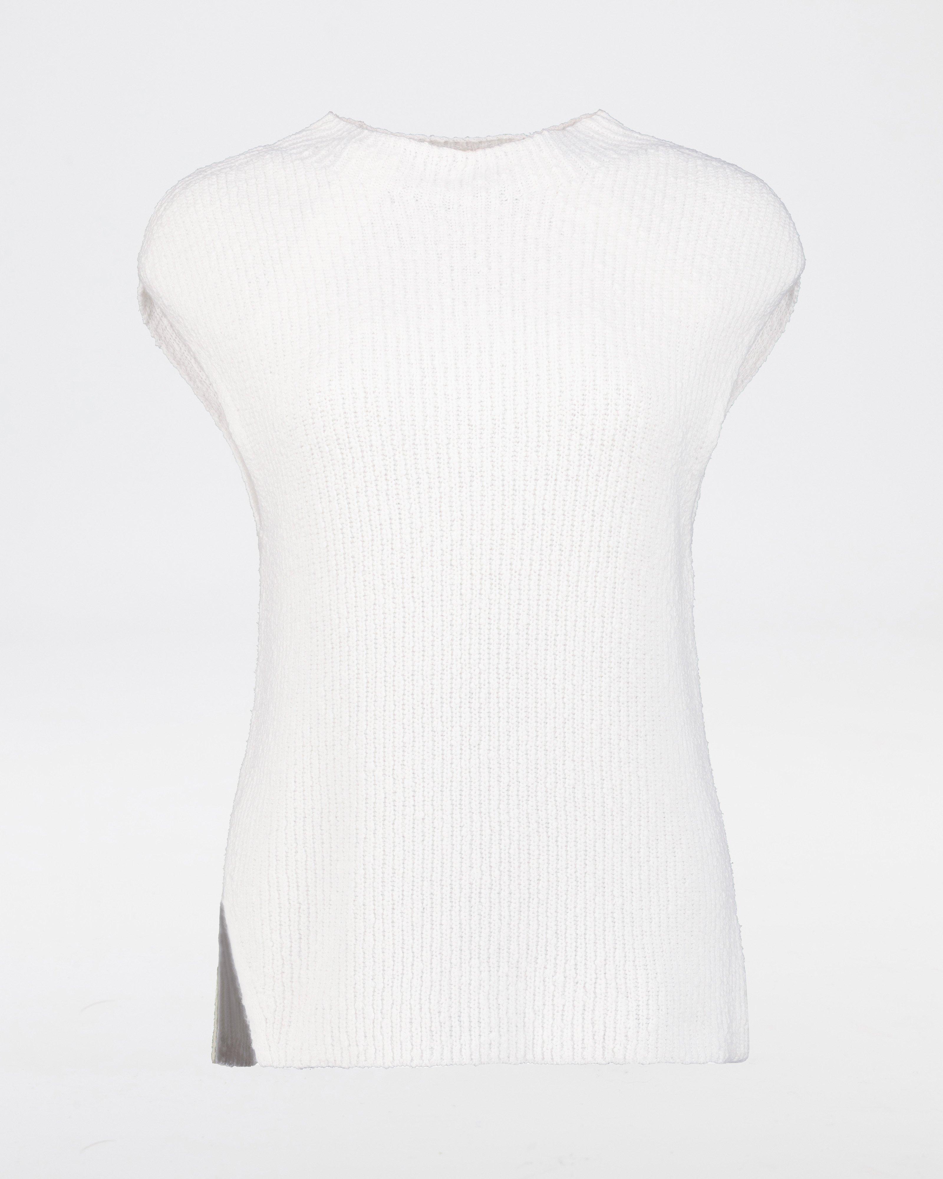 Kent Sleevless Knitwear Vest -  Milk