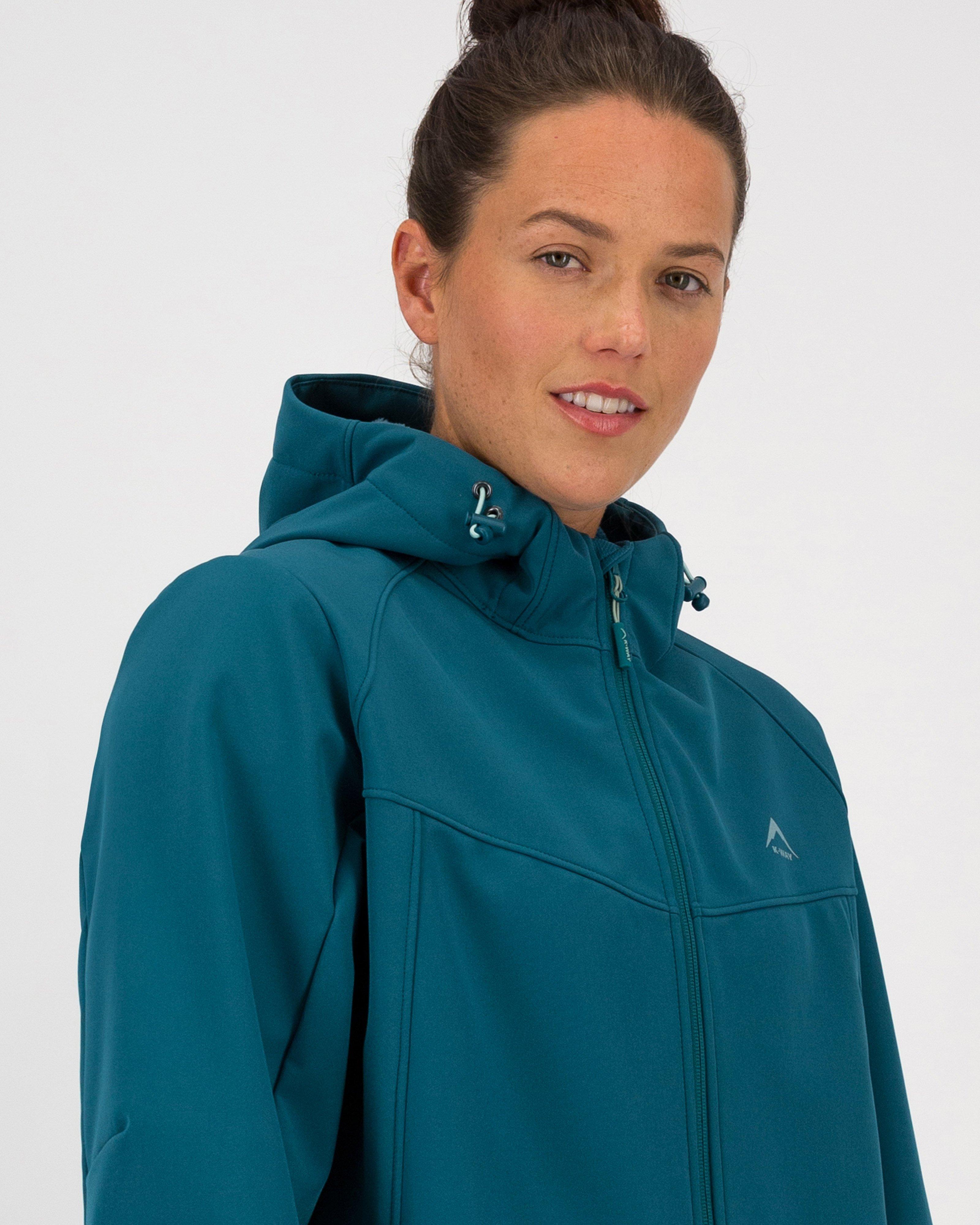 K-Way Women’s Kaelo Softshell Jacket  -  Teal