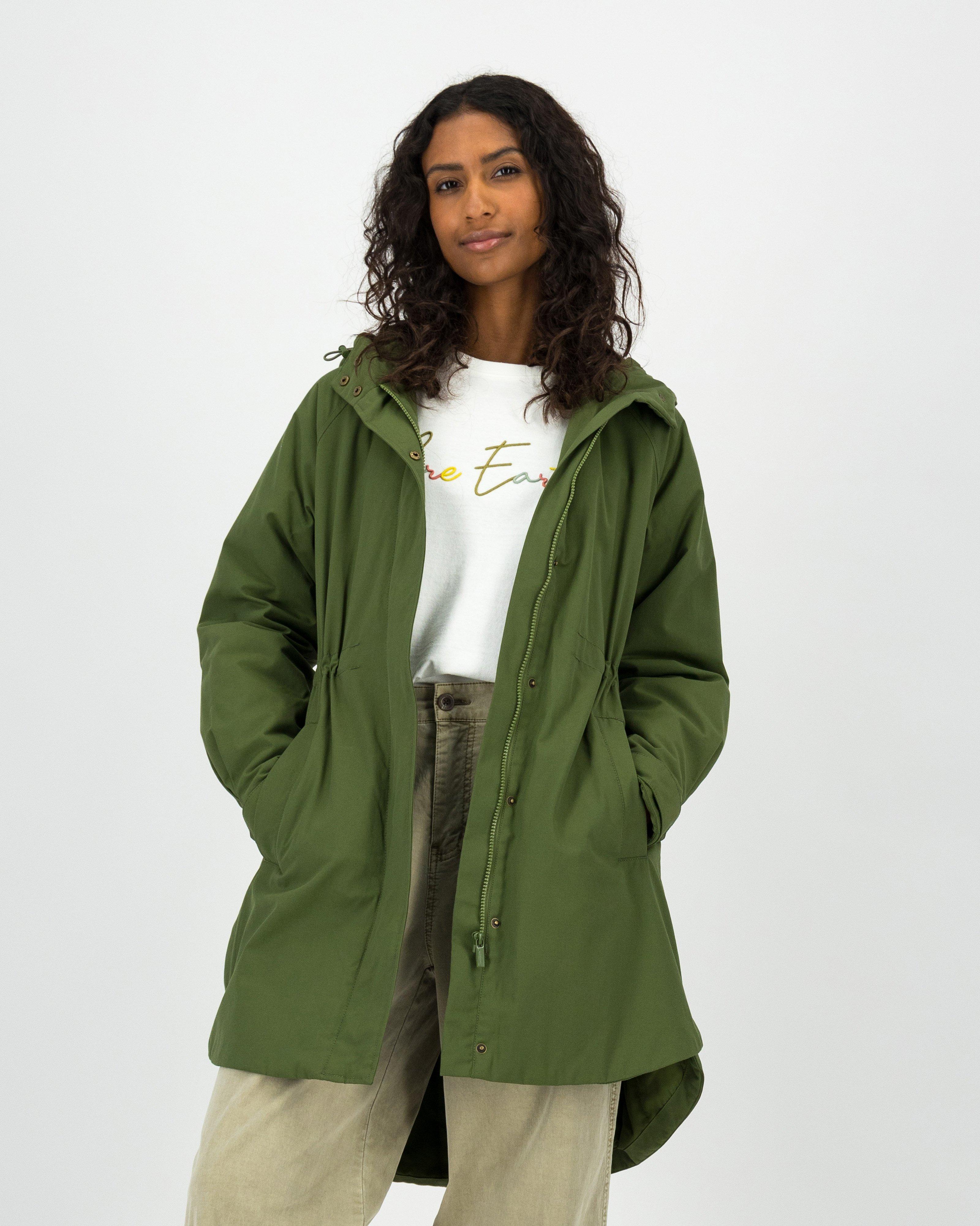 Parka jacket olive green best sale