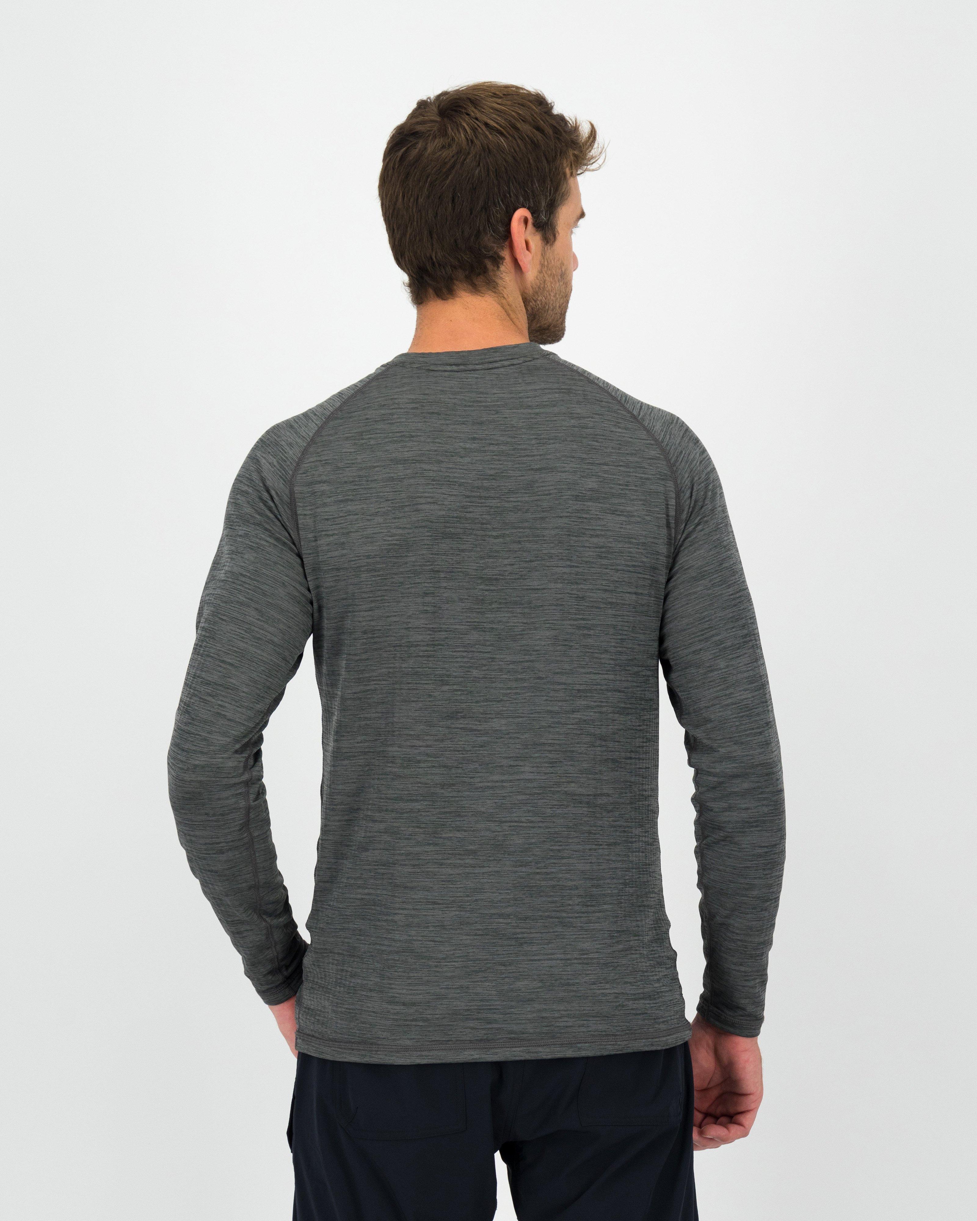 K-Way Men’s Harper 2.0 Crewneck Fleece Top -  Charcoal