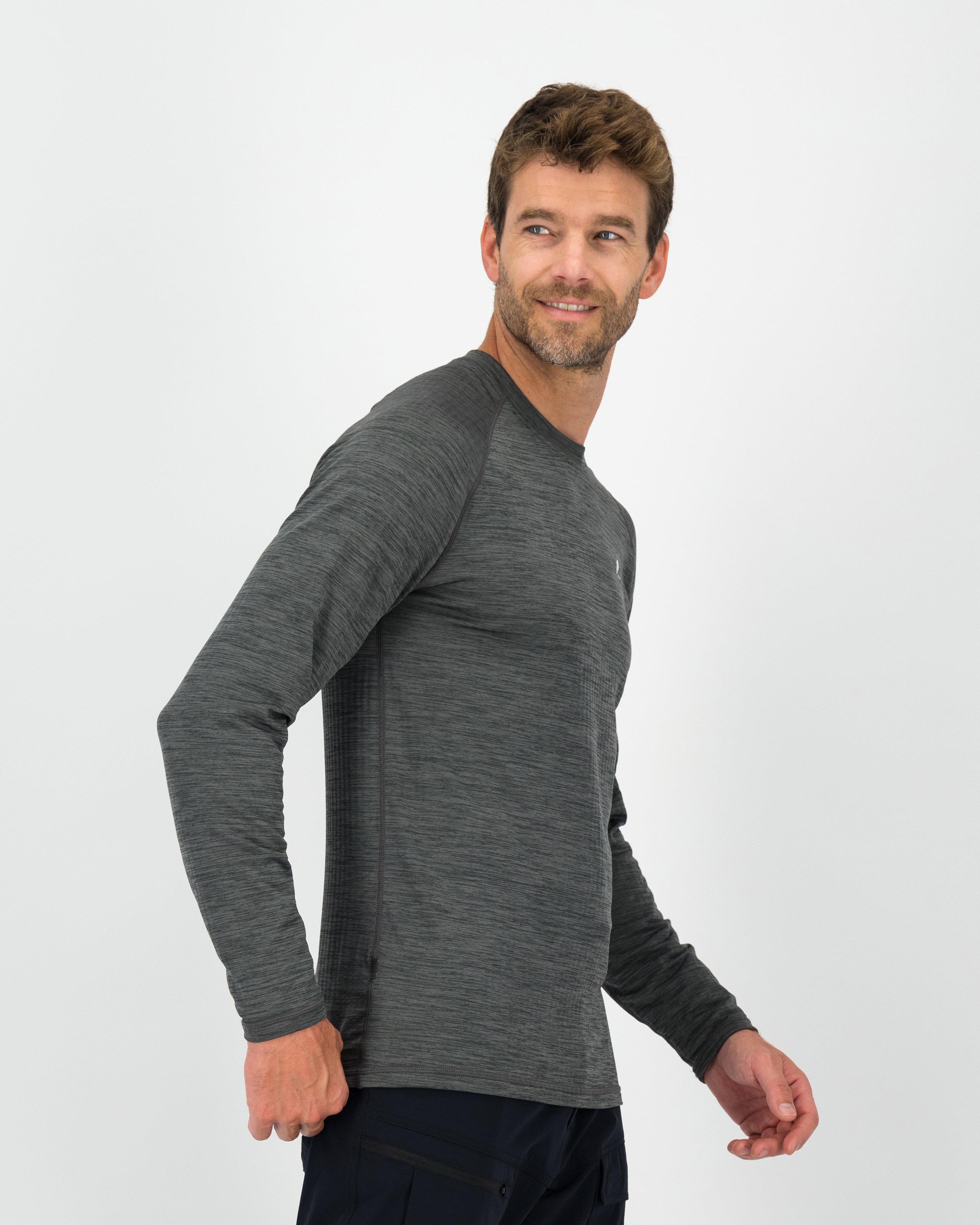 K-Way Men’s Harper 2.0 Crewneck Fleece Top -  Charcoal