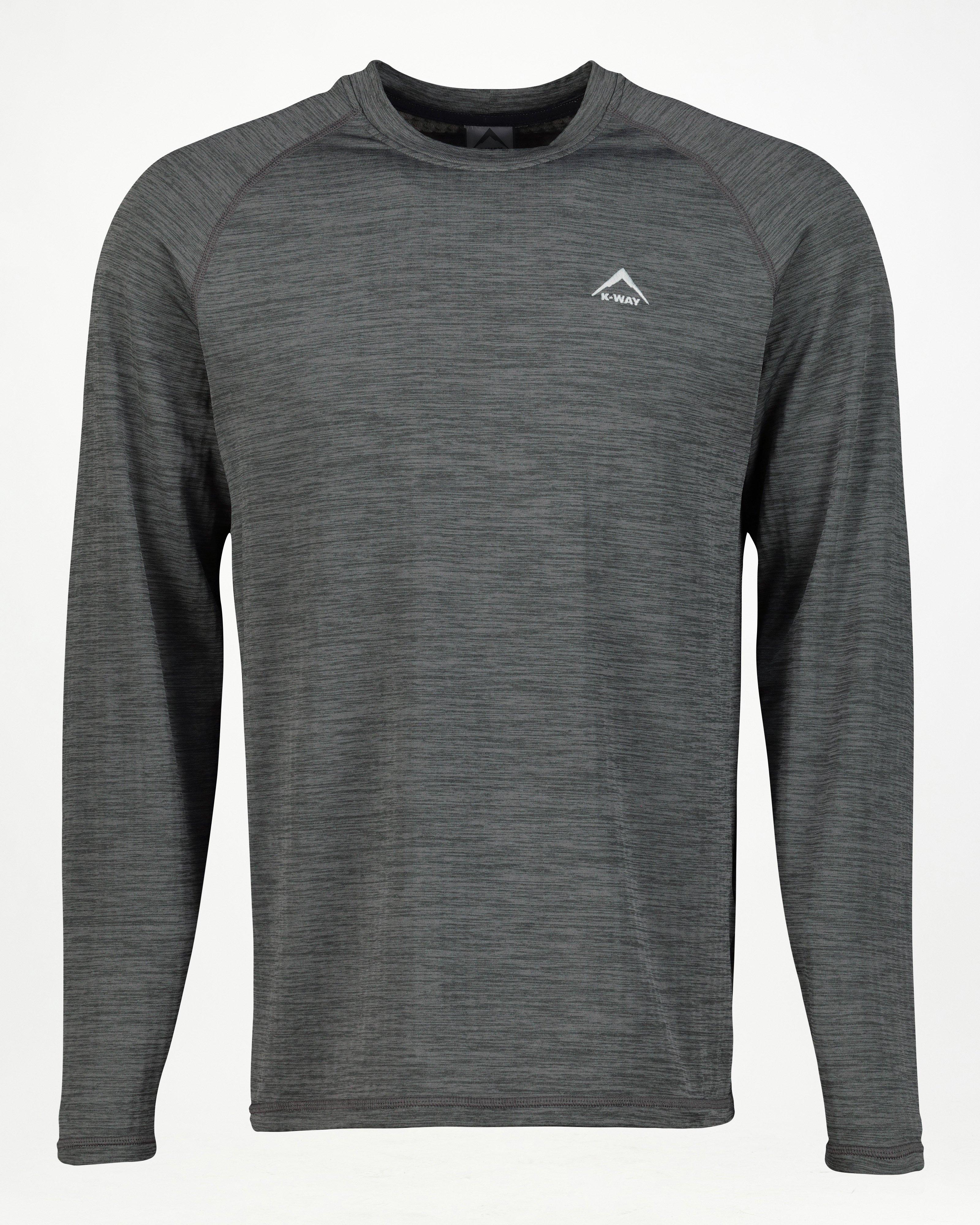 K-Way Men’s Harper 2.0 Crewneck Fleece Top -  Charcoal