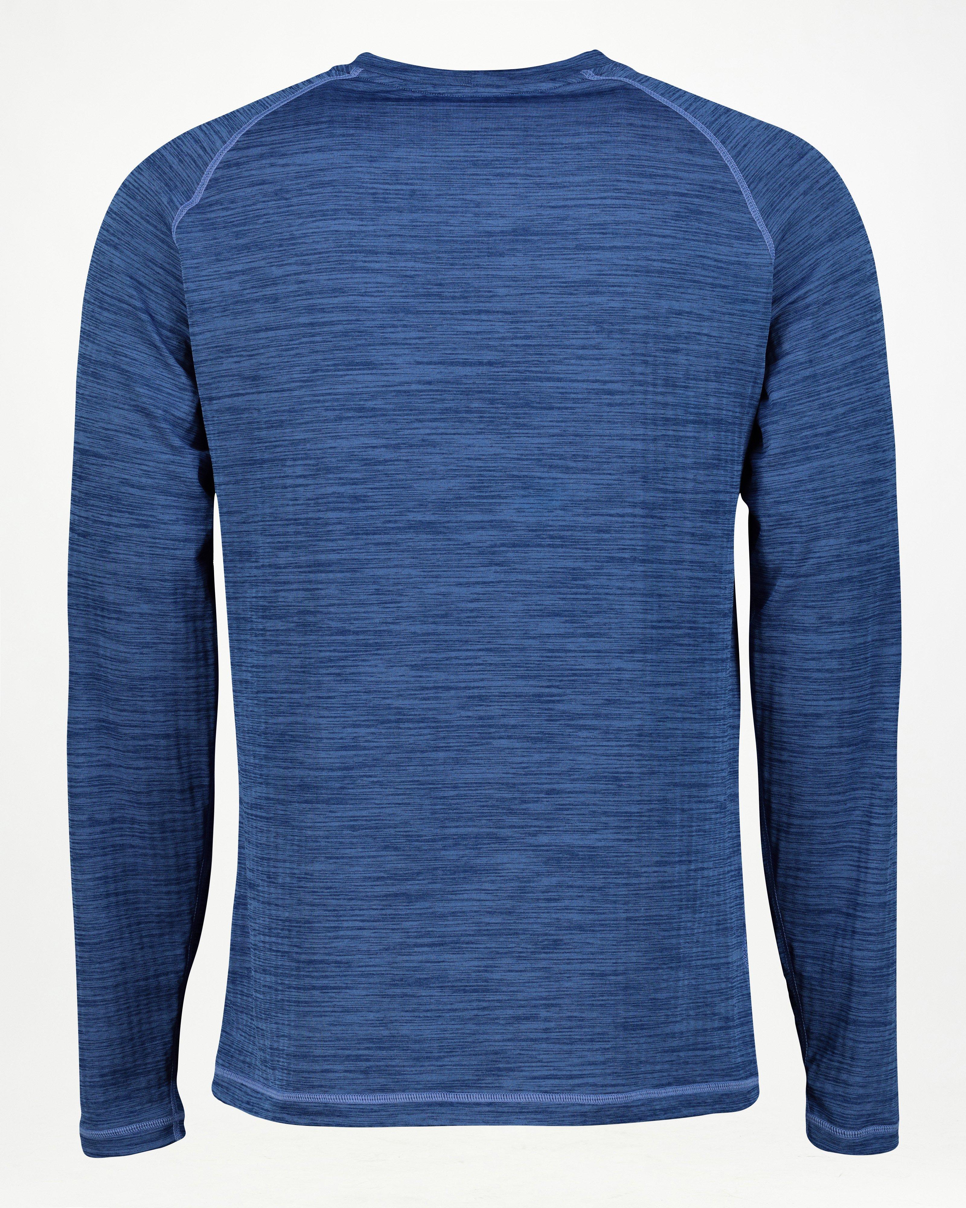 K-Way Men’s Harper 2.0 Crewneck Fleece Top -  Mid Blue