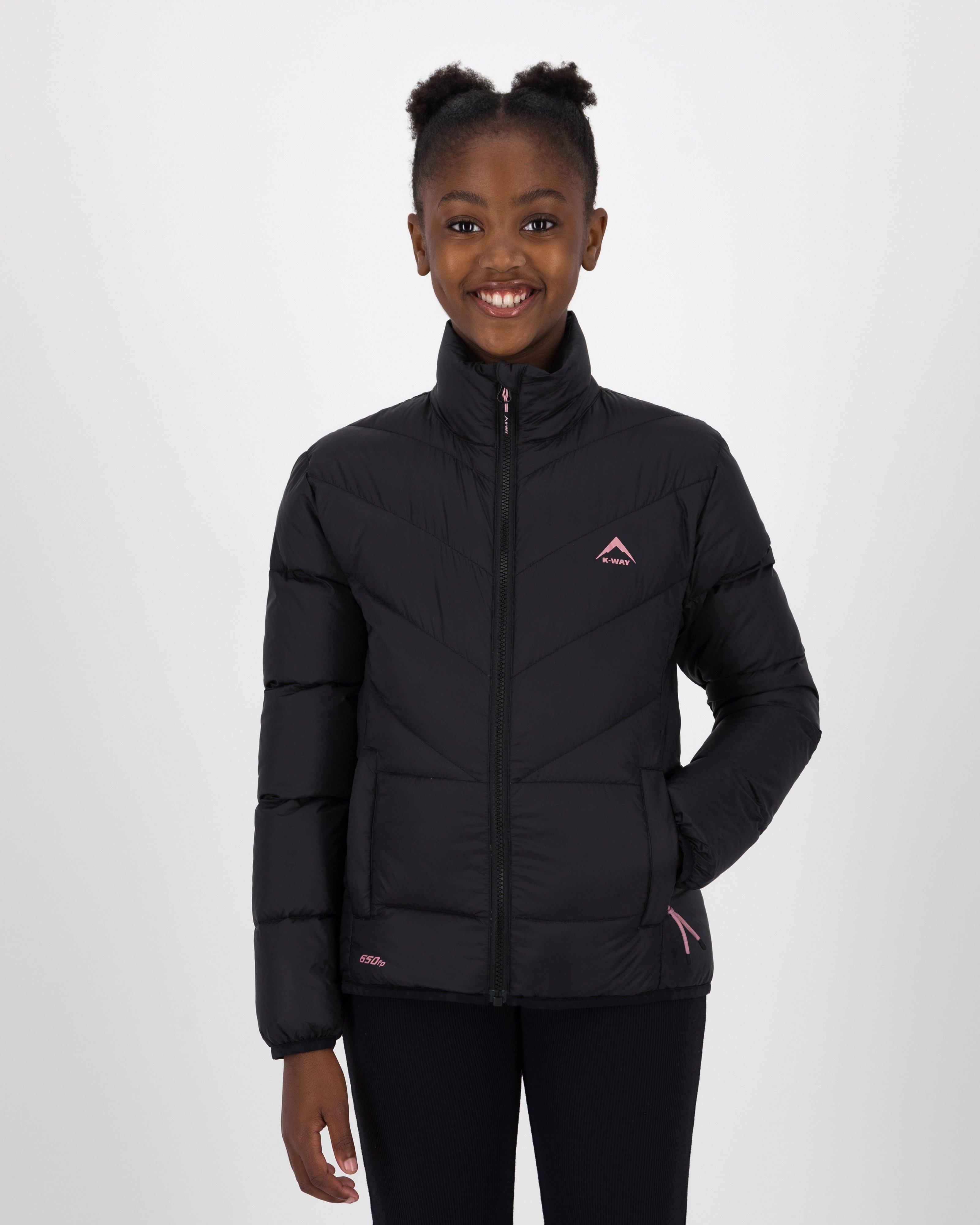 K-Way Youth Holly Down Puffer Jacket  -  Black