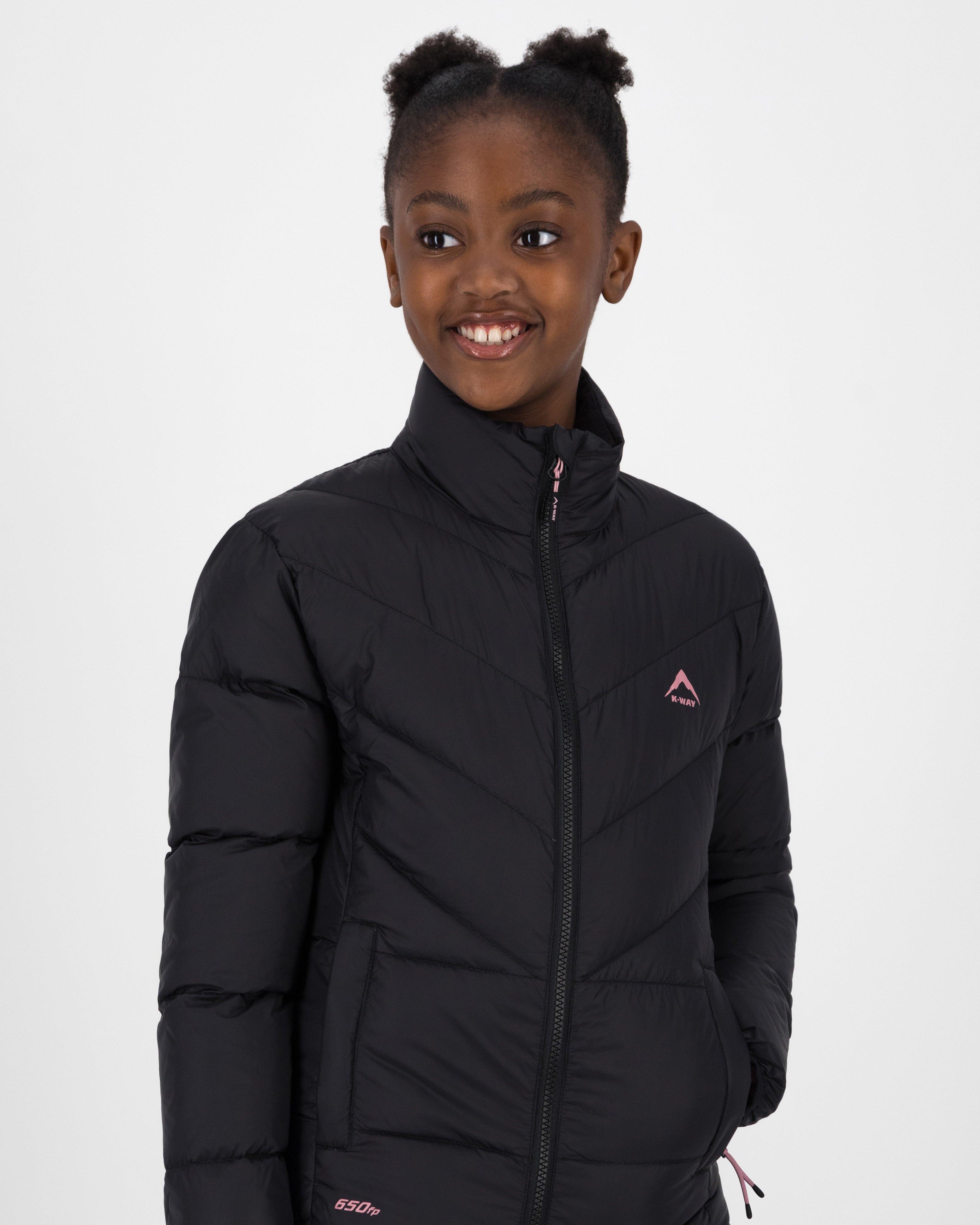 K-Way Youth Holly Down Puffer Jacket  -  Black