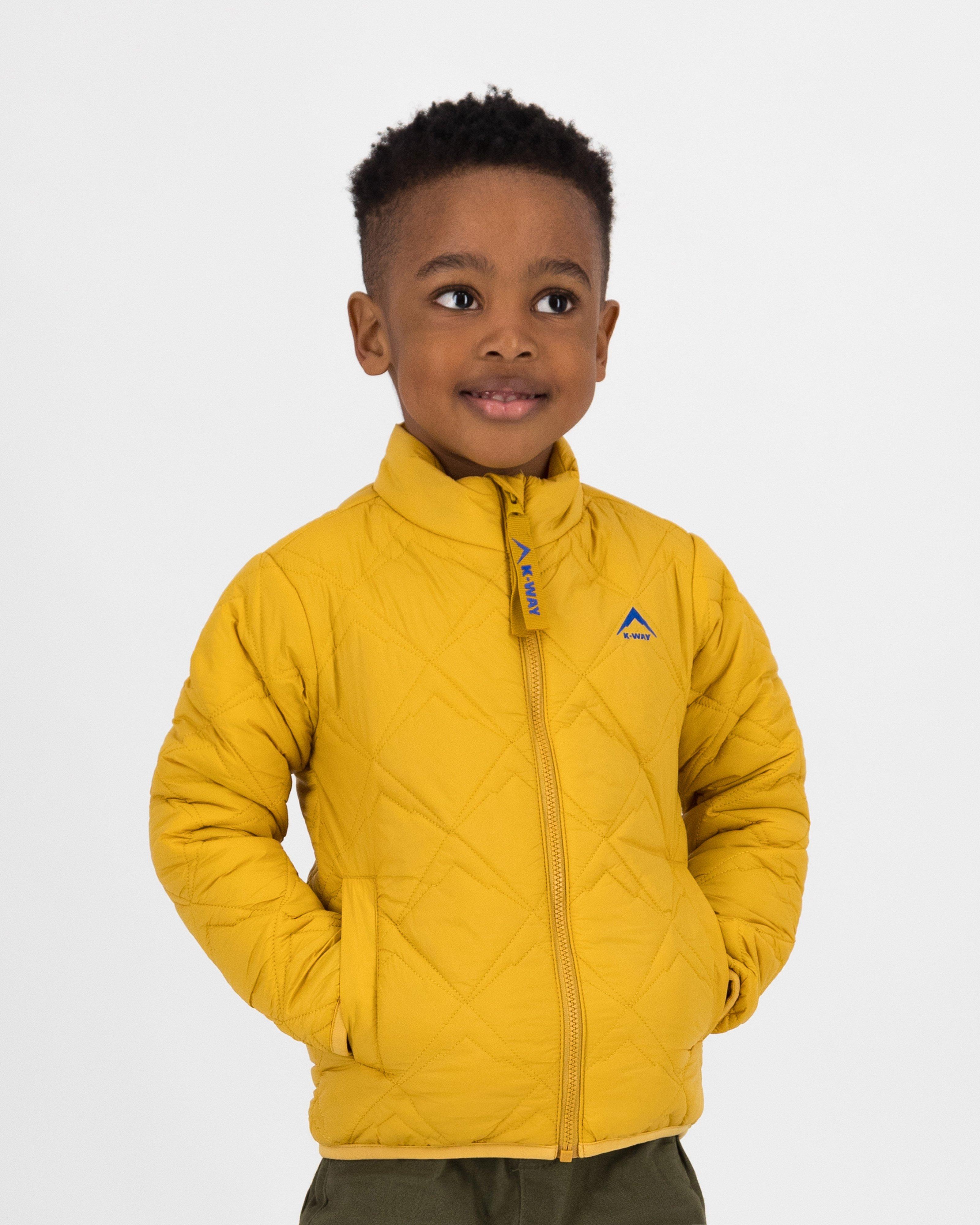 K-Way Kids Boys Peak Quilted Puffer Jacket -  Ochre