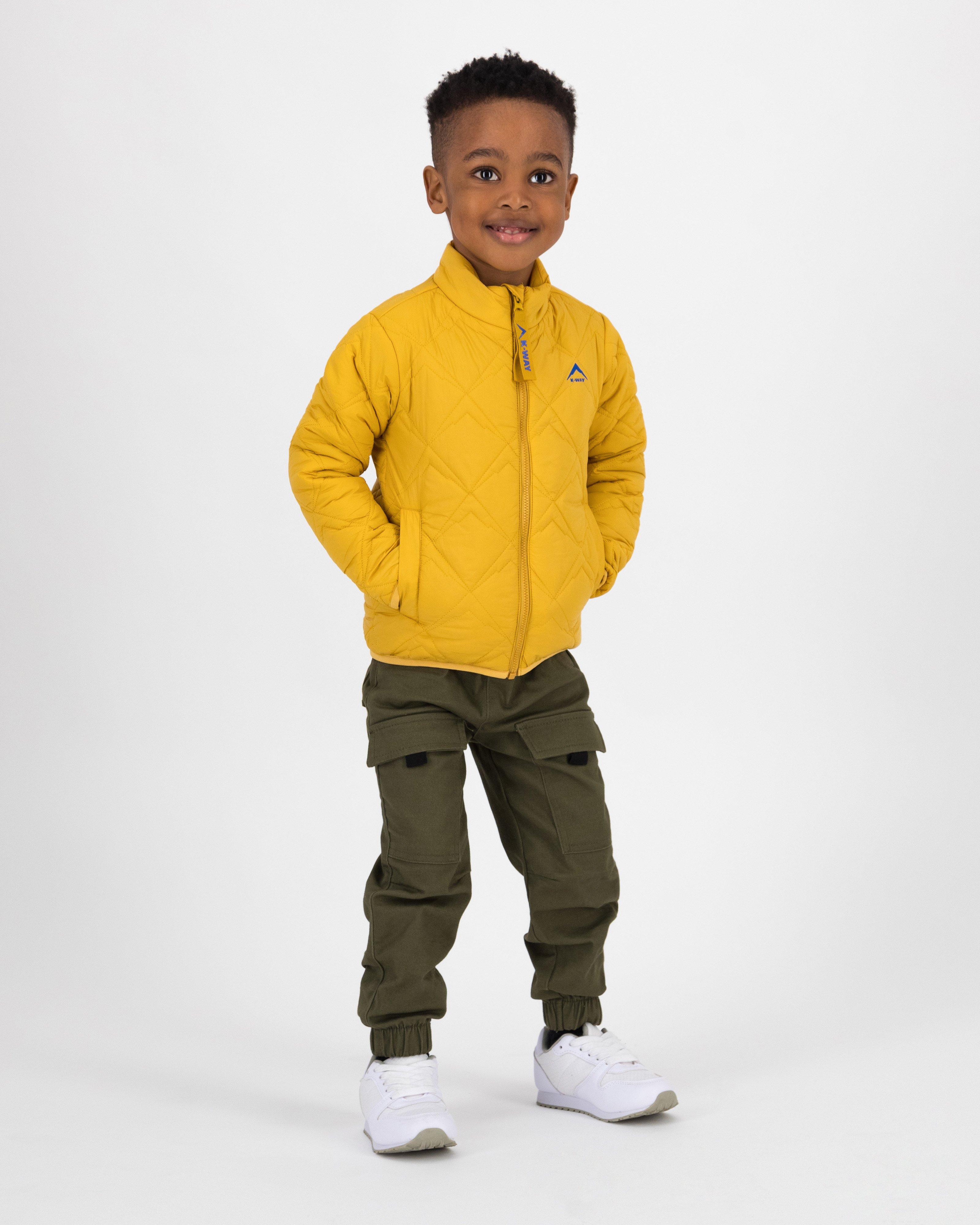 K-Way Kids Boys Peak Quilted Puffer Jacket -  Ochre