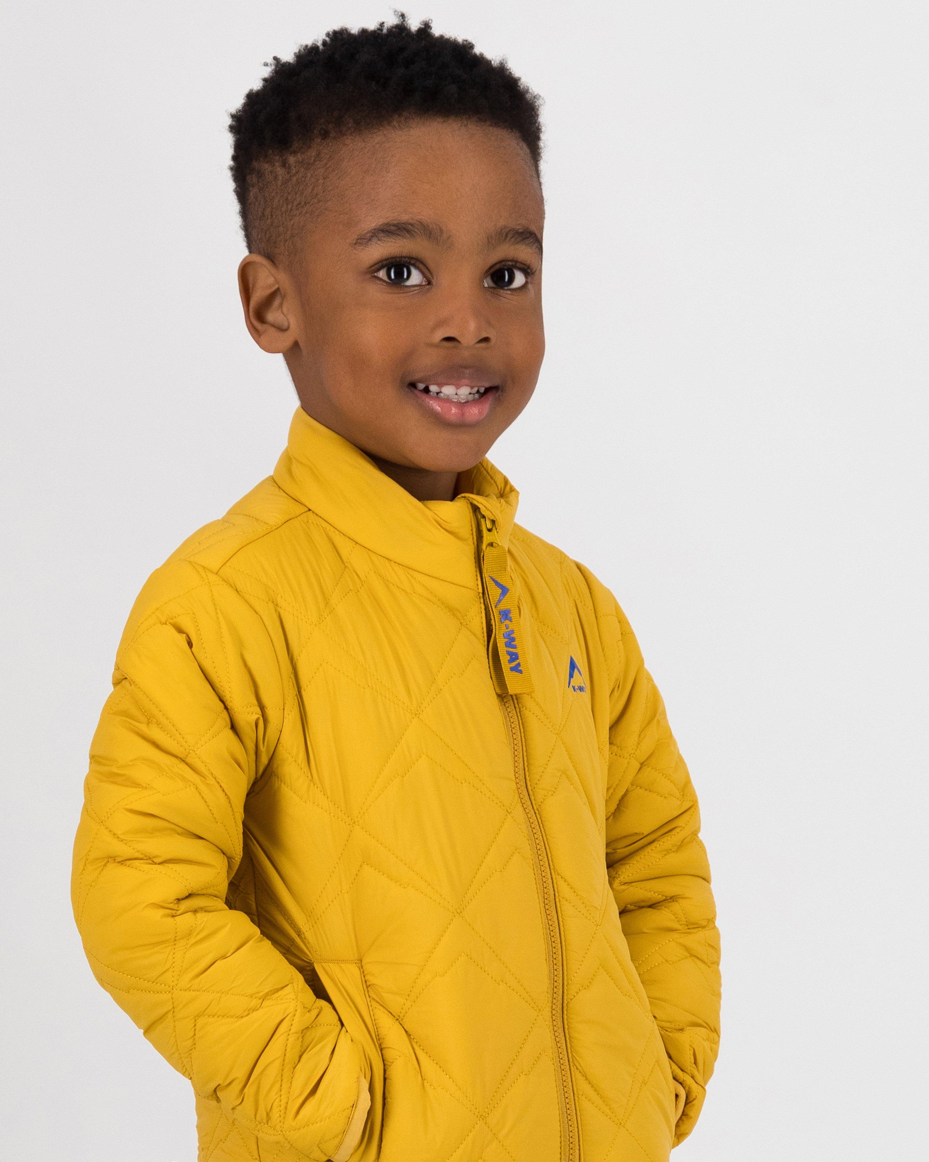 K-Way Kids Boys Peak Quilted Puffer Jacket -  Ochre