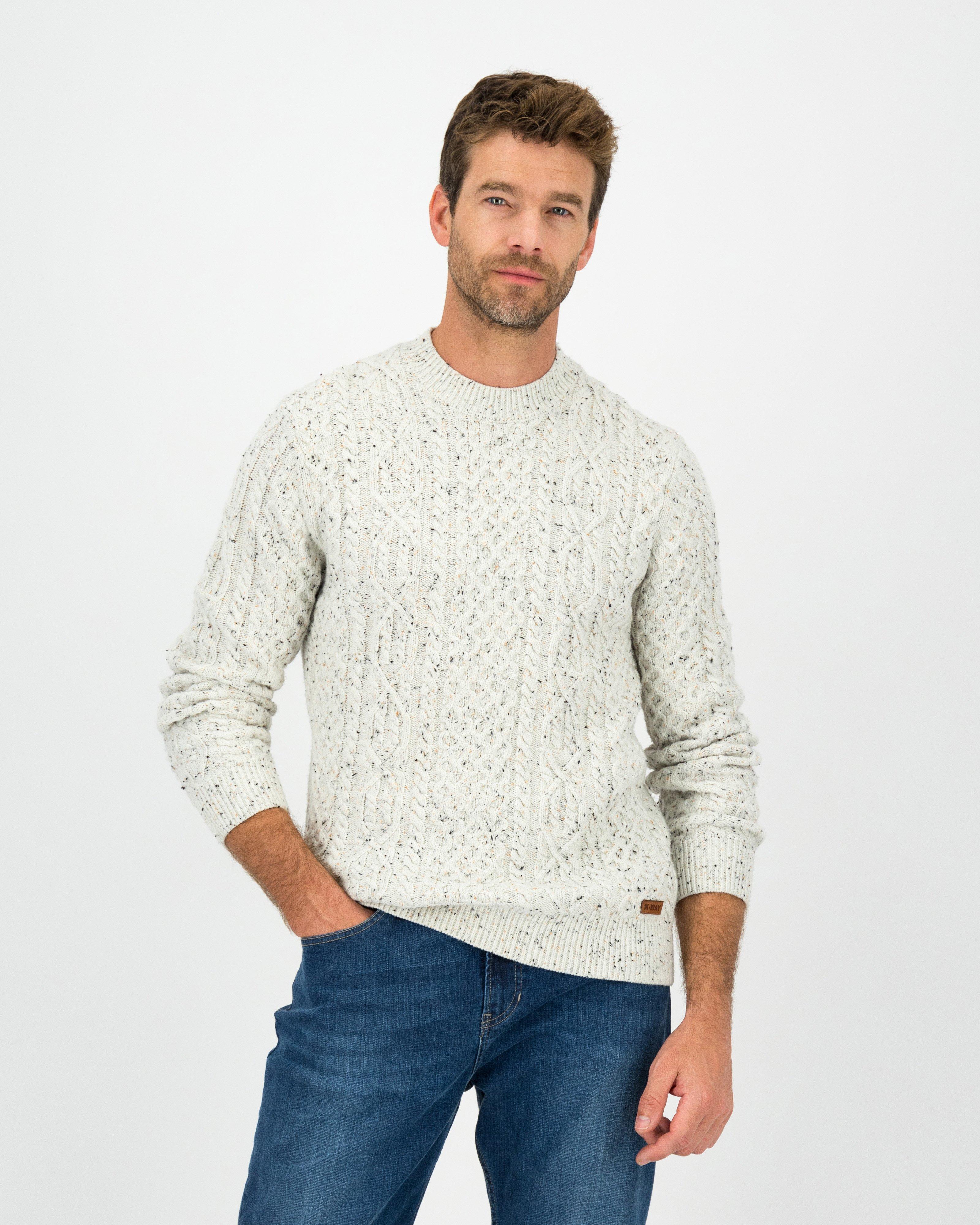 K-Way Elements Men's Canaan Cable Knit  -  Milk