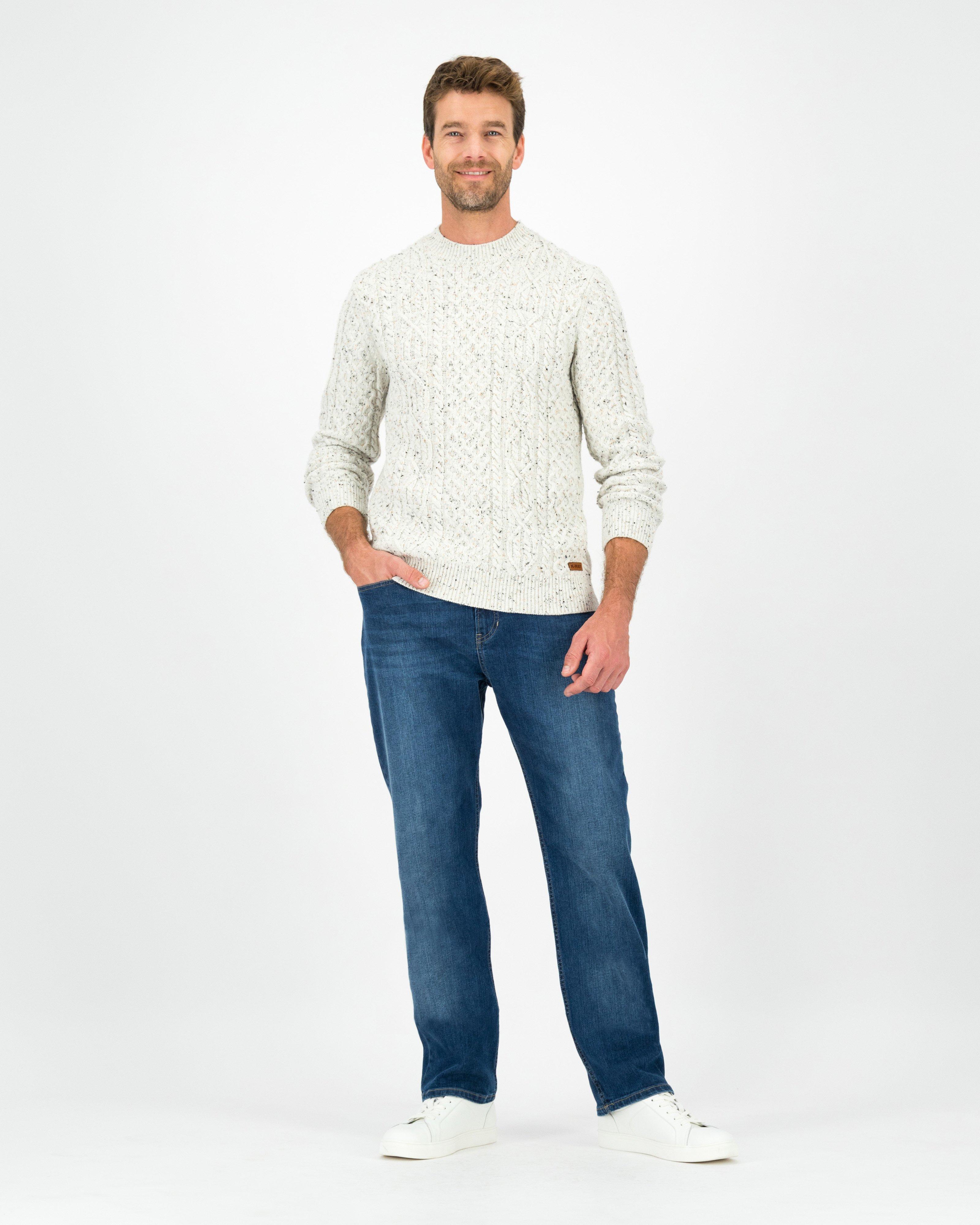 K-Way Elements Men's Canaan Cable Knit  -  Milk