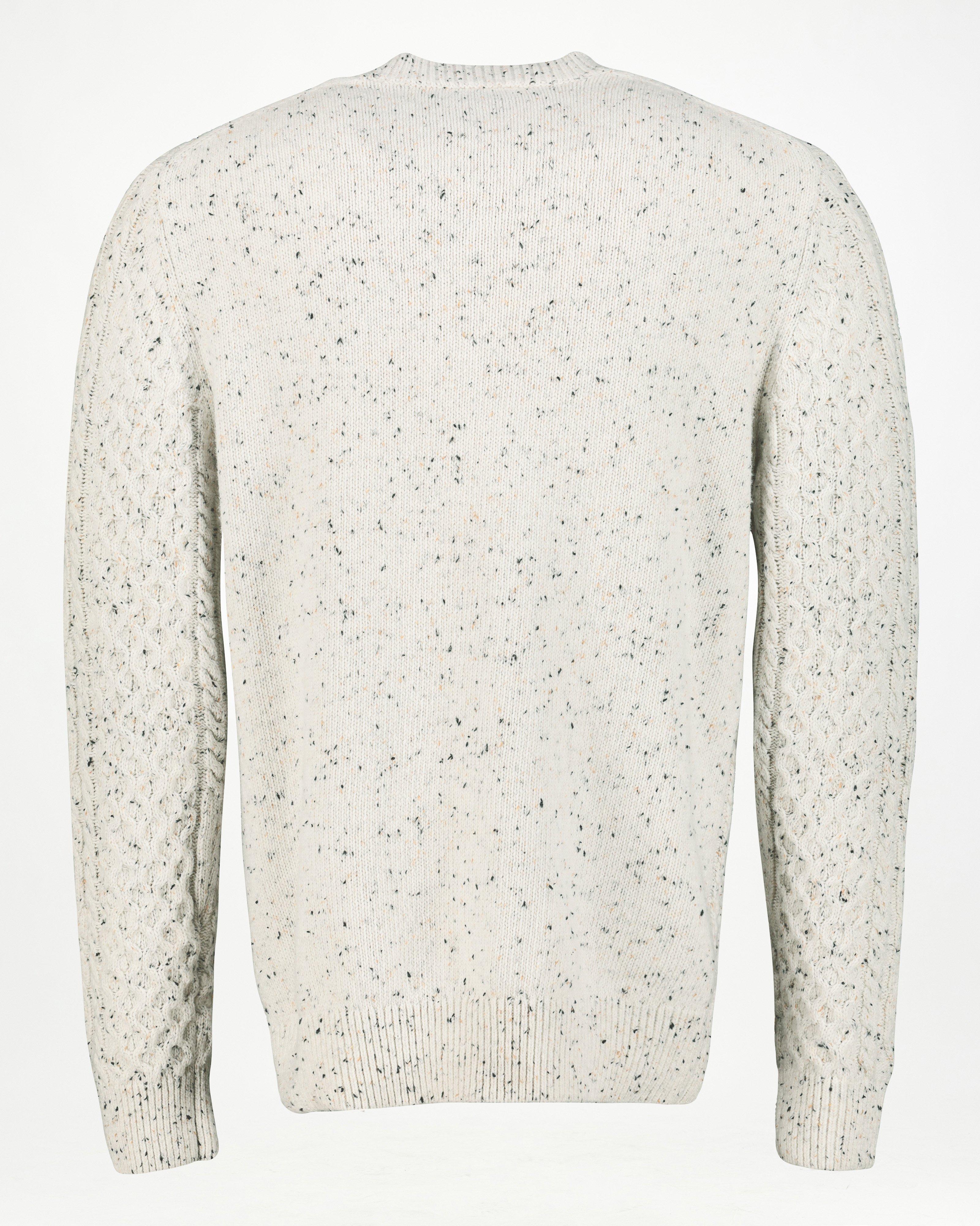 K-Way Elements Men's Canaan Cable Knit  -  Milk