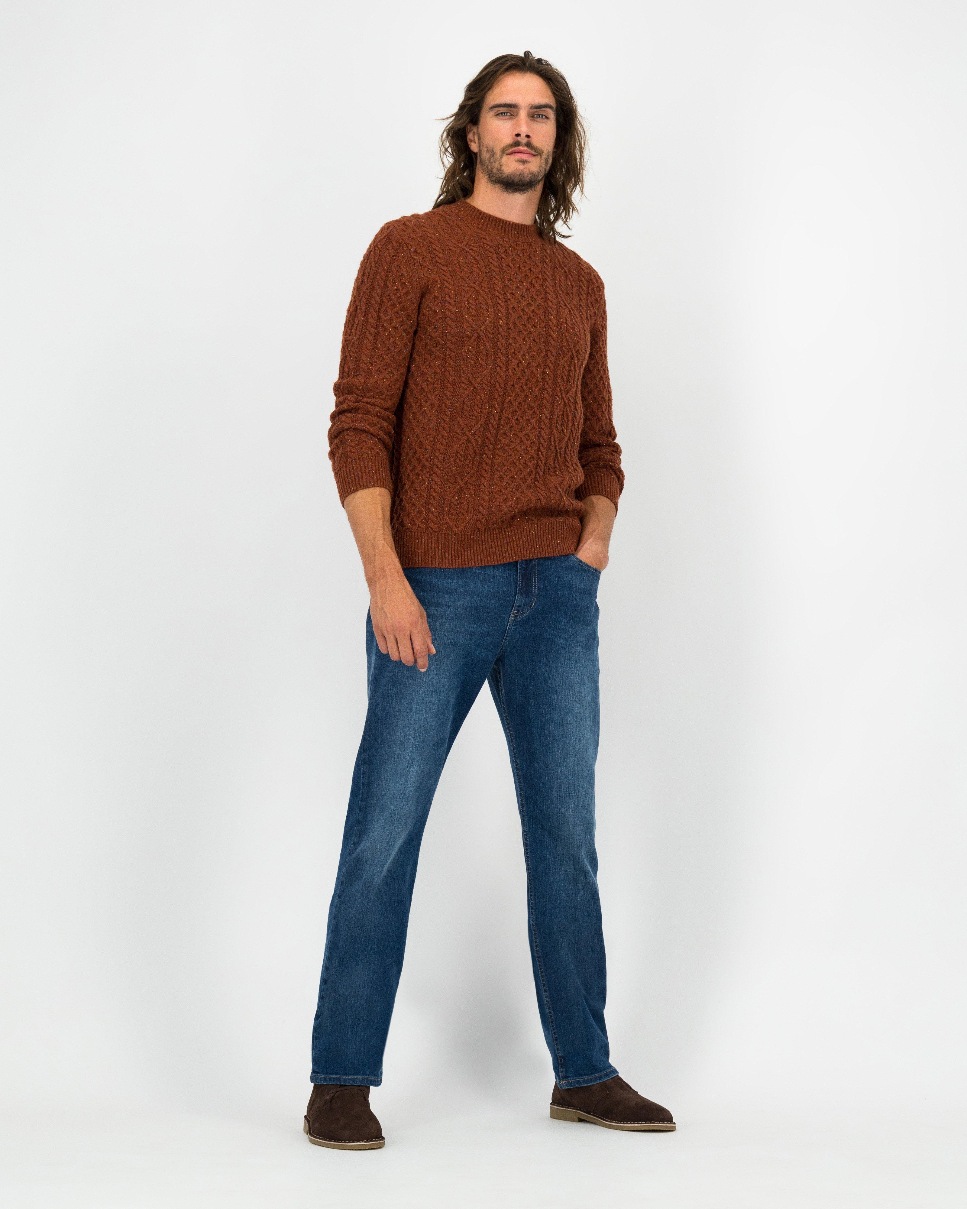 K-Way Elements Men's Canaan Cable Knit  -  Rust