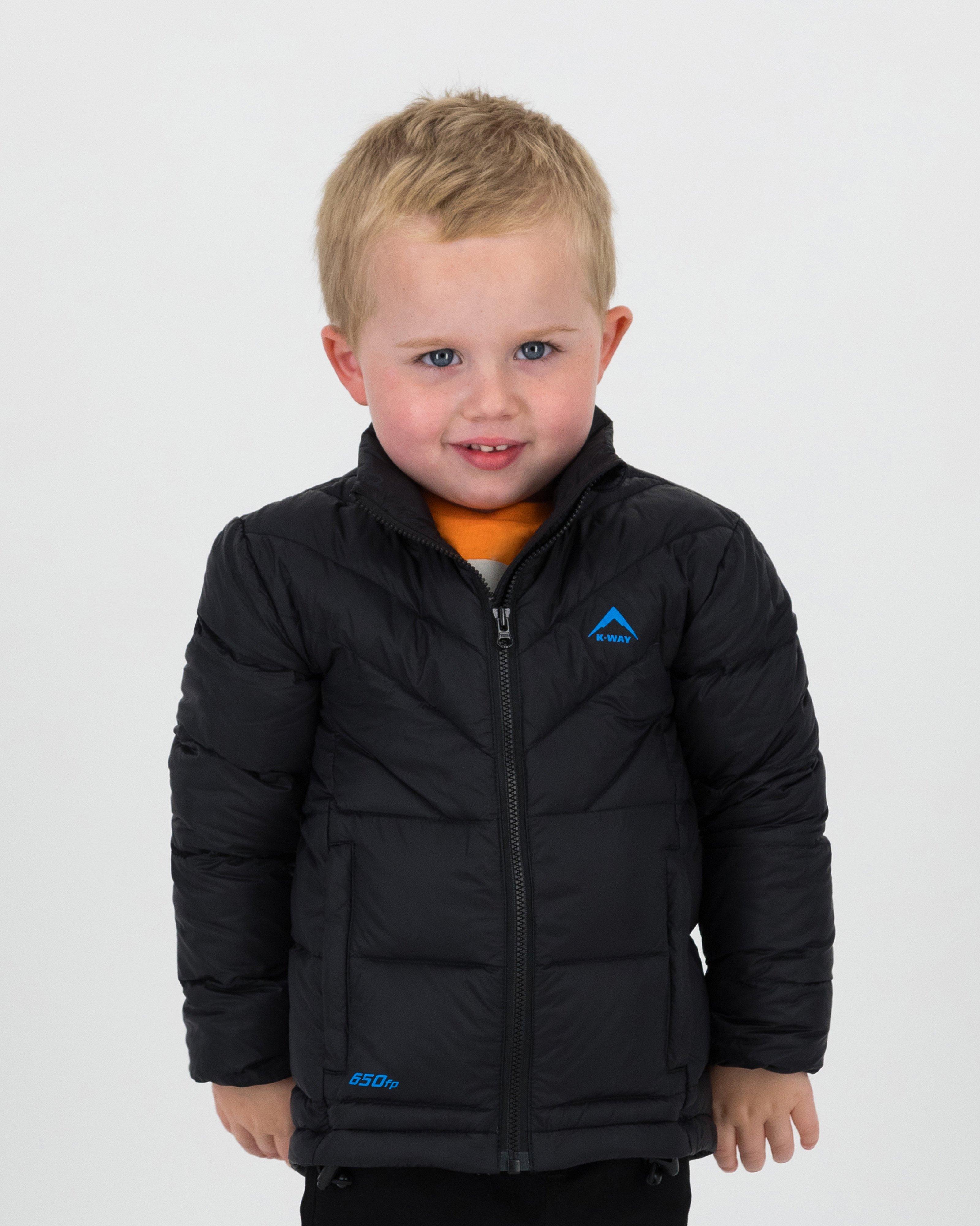 K-Way Kids Asher Down Puffer Jacket -  Black