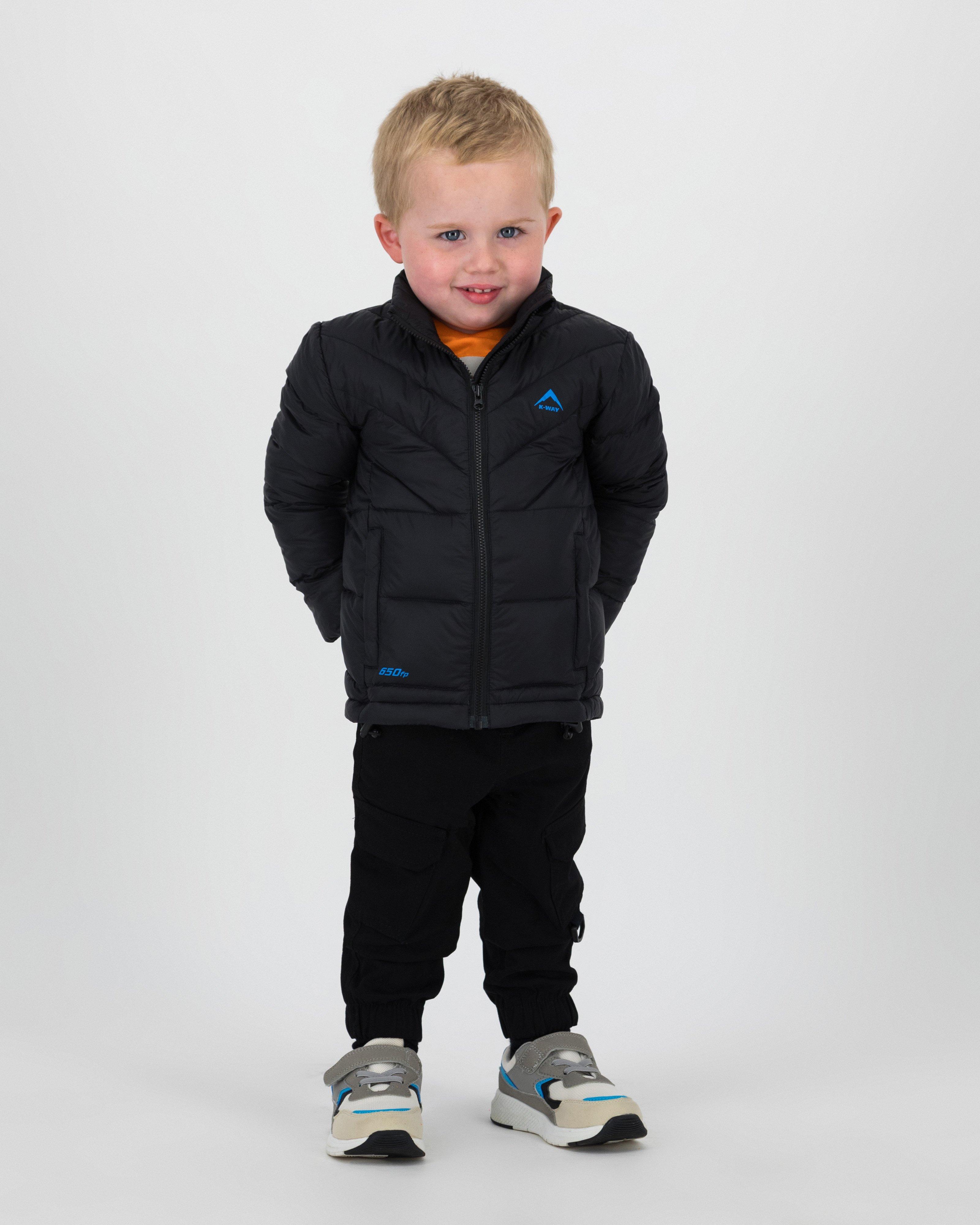 K-Way Kids Asher Down Puffer Jacket -  Black