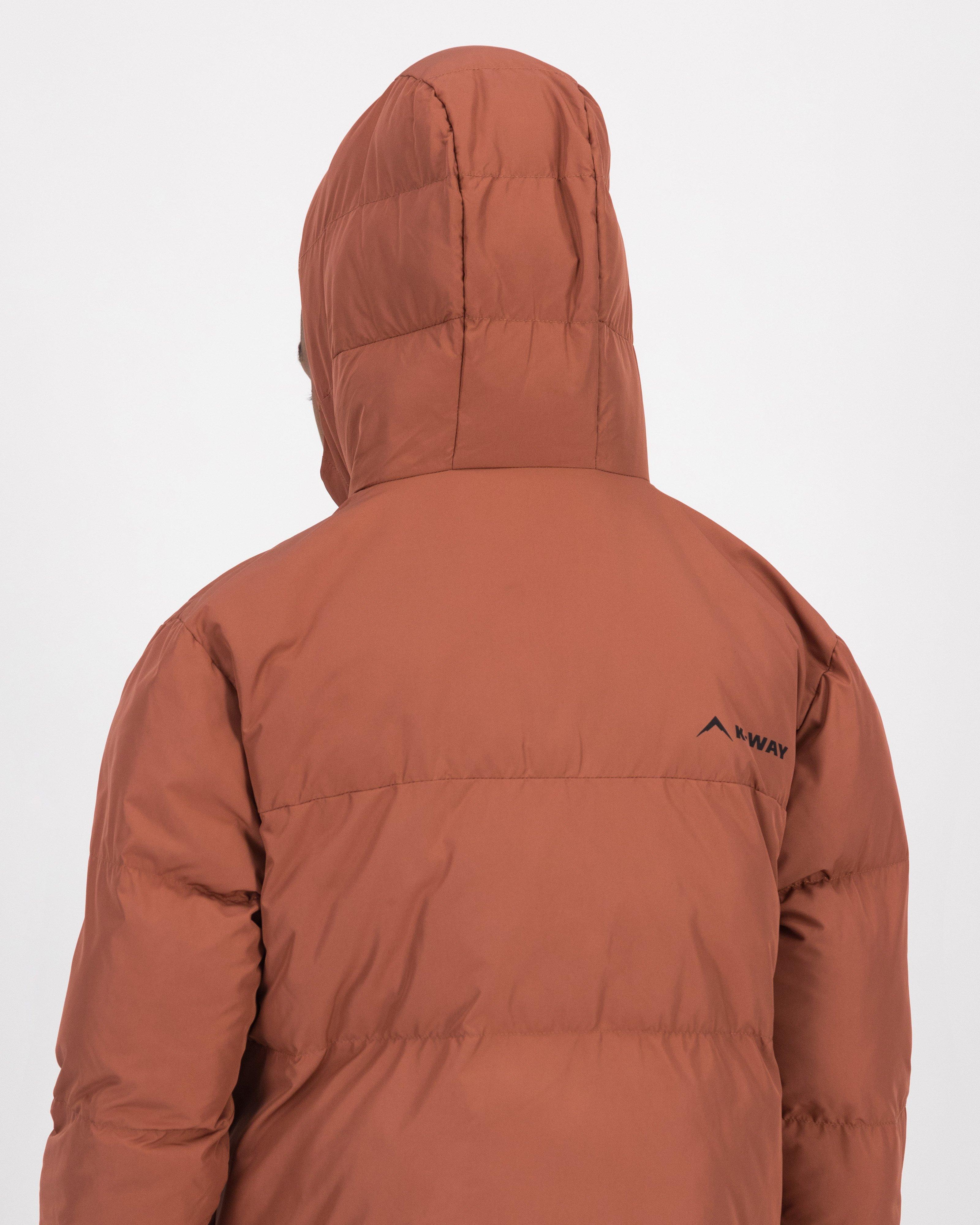 K-Way Youth Summit Wide Channel Puffer Jacket  -  Brown