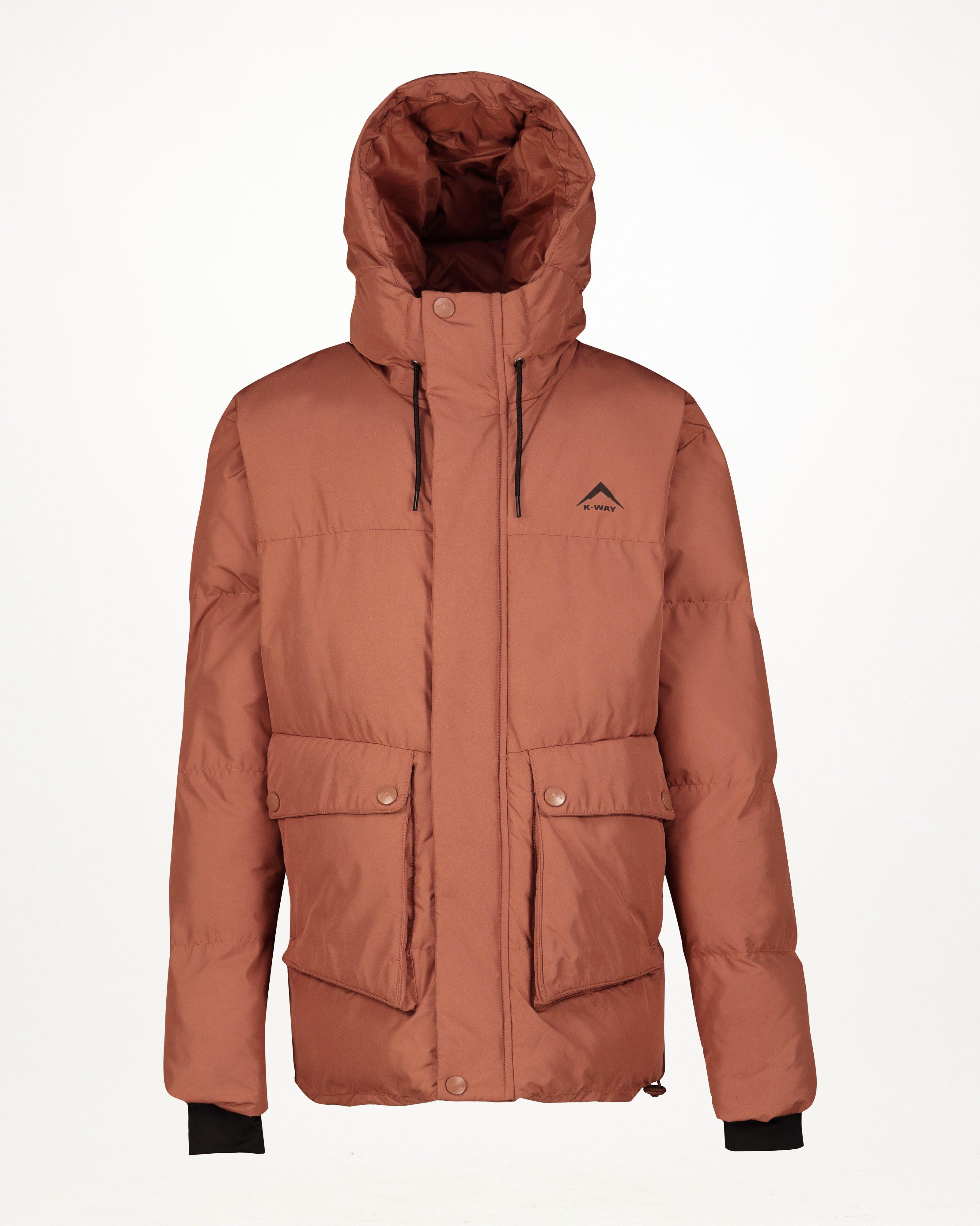 K-Way Youth Summit Wide Channel Puffer Jacket  -  Brown