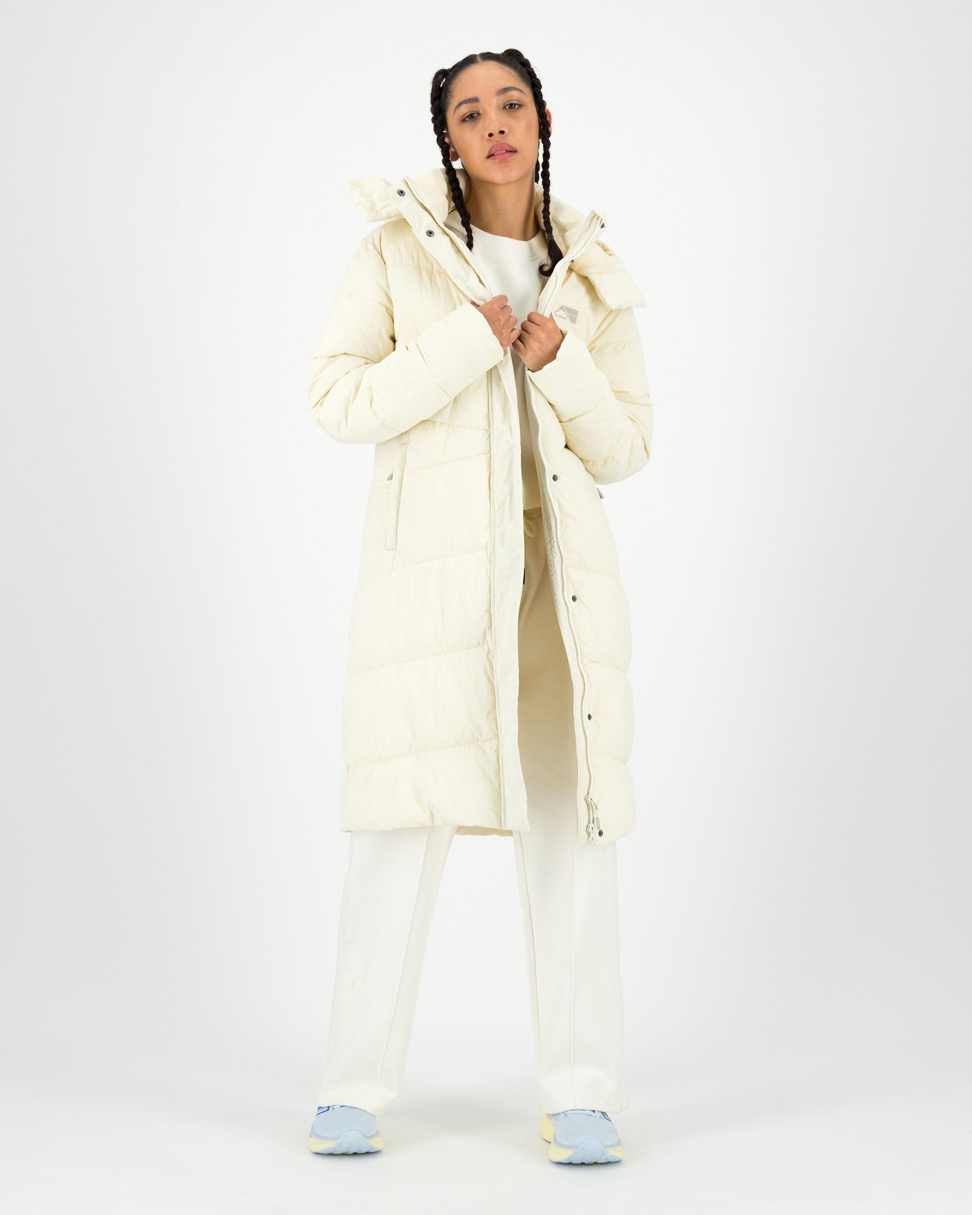 K-Way MMXXI Supreme Wide Channel Puffer Coat -  Milk