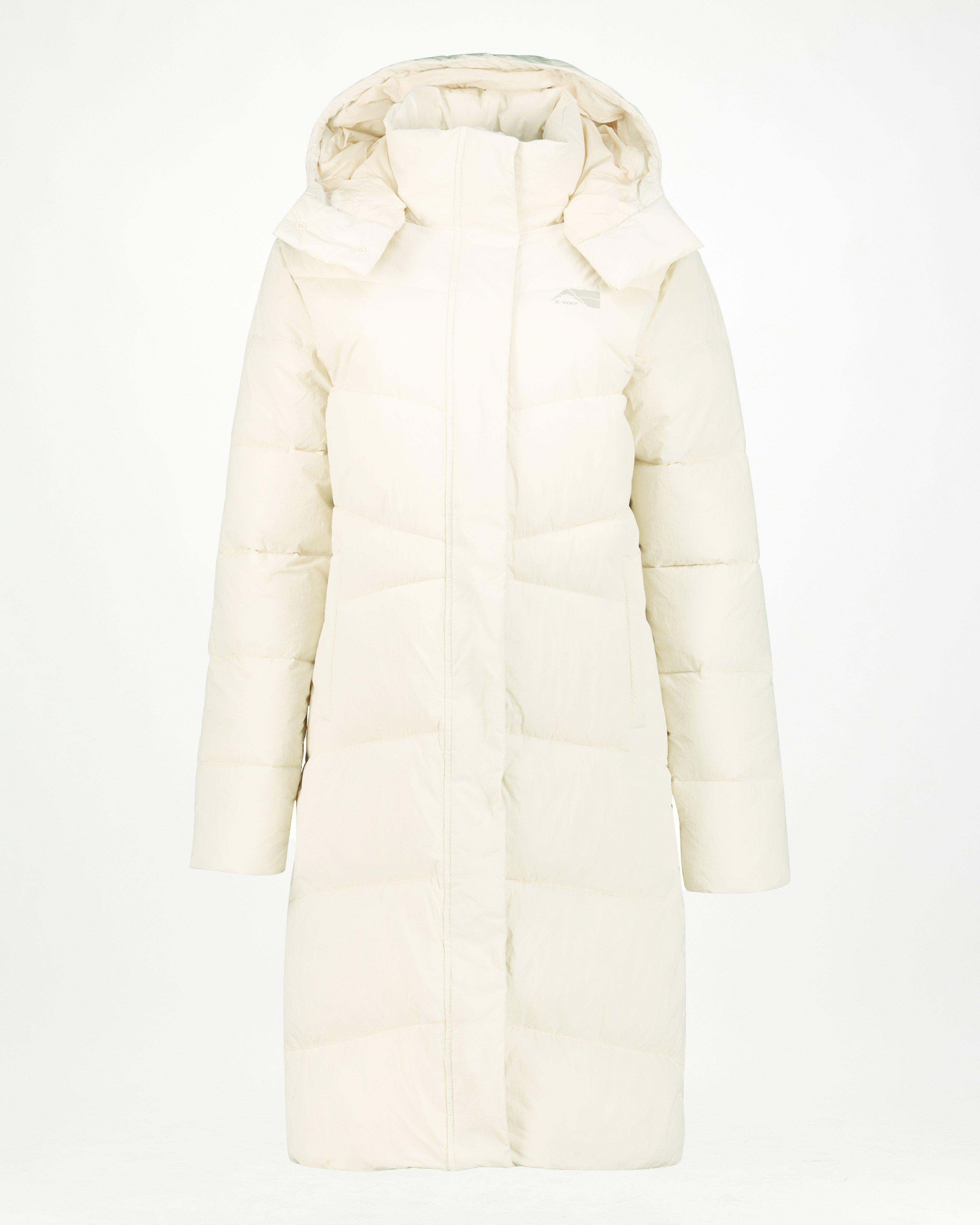 K-Way MMXXI Supreme Wide Channel Puffer Coat -  Milk