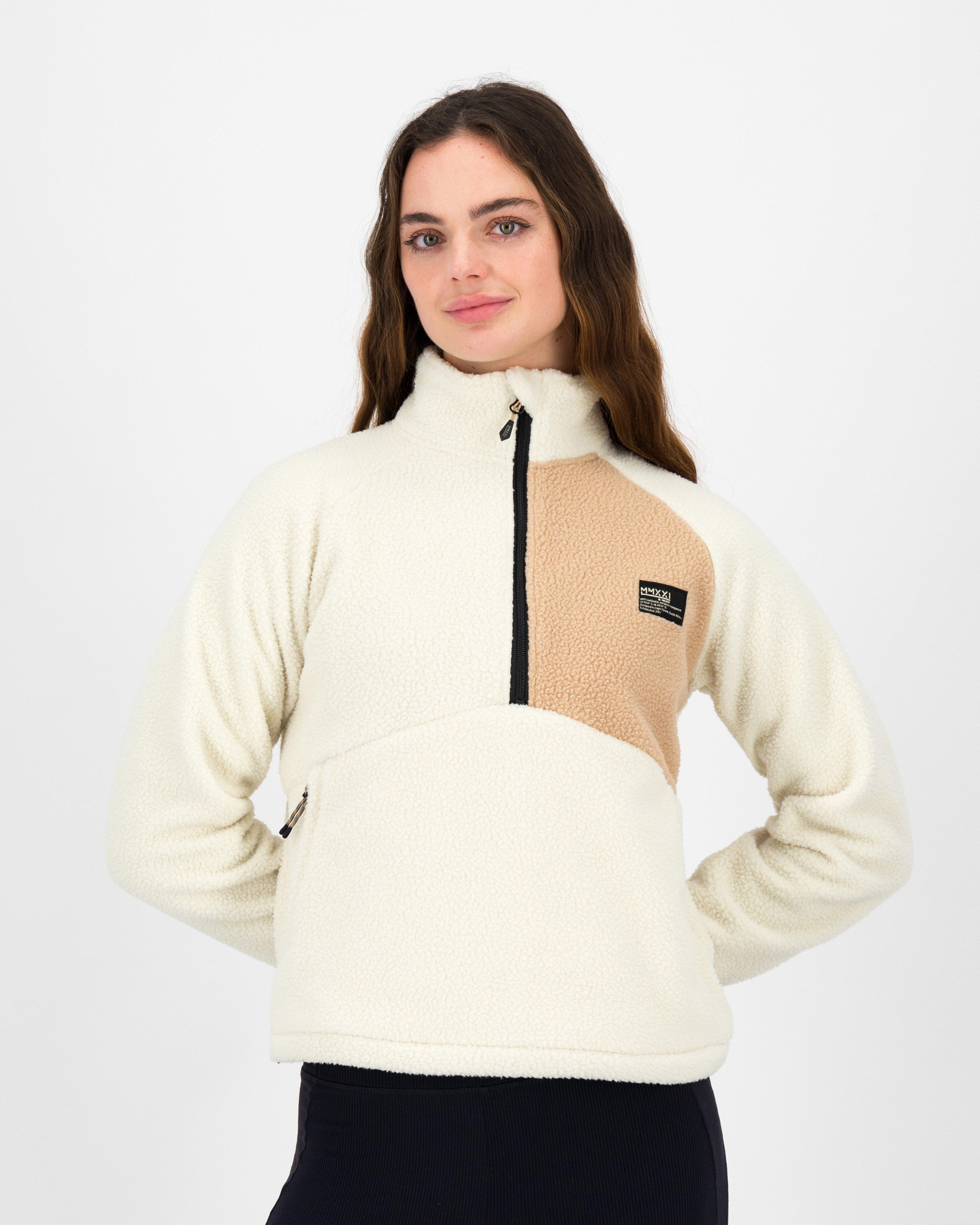 K-Way MMXXI Women’s Spectra Borg Fleece Top -  Milk