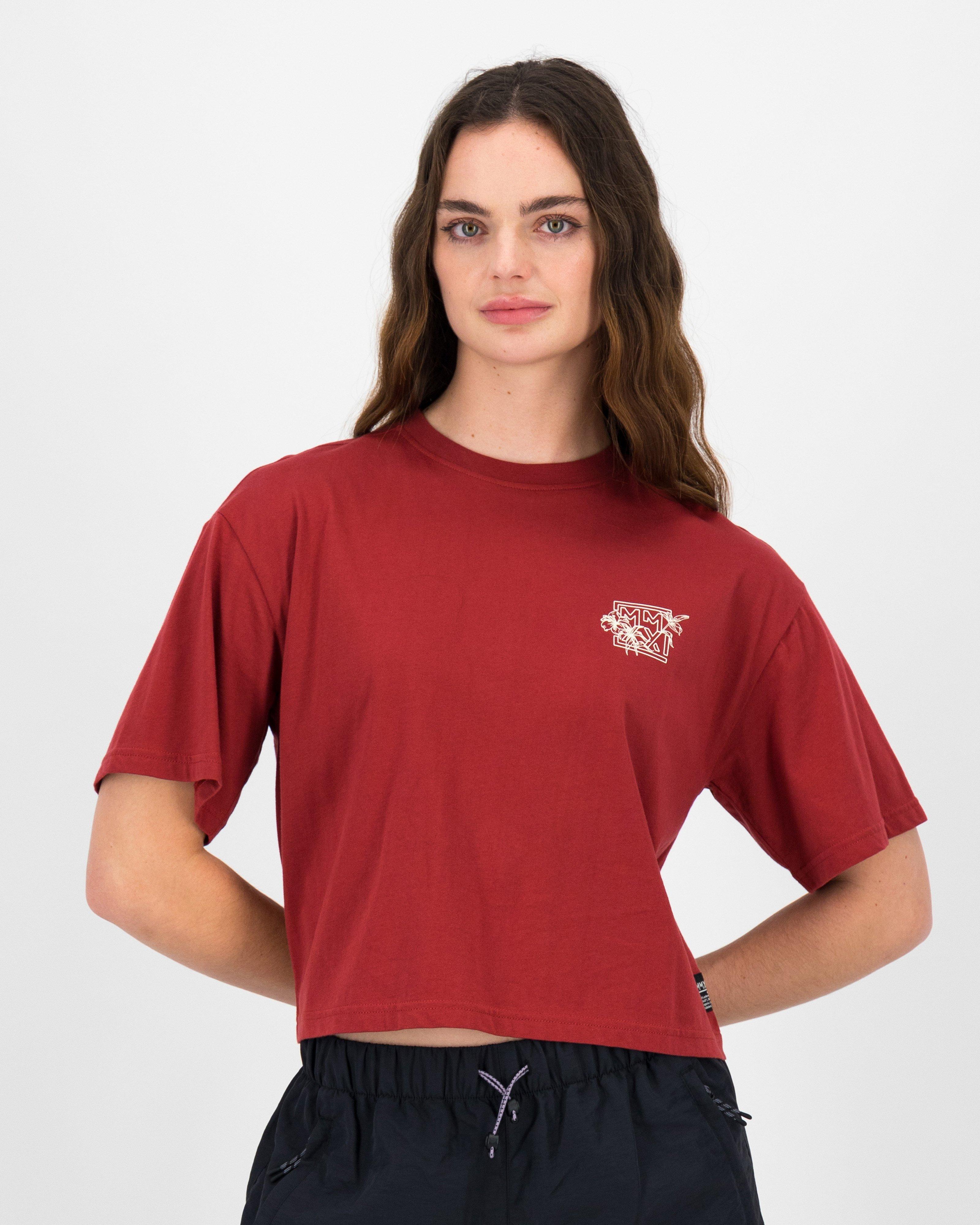 K-Way MMXXI Women’s Cotton Crew Neck T-shirt -  Rust