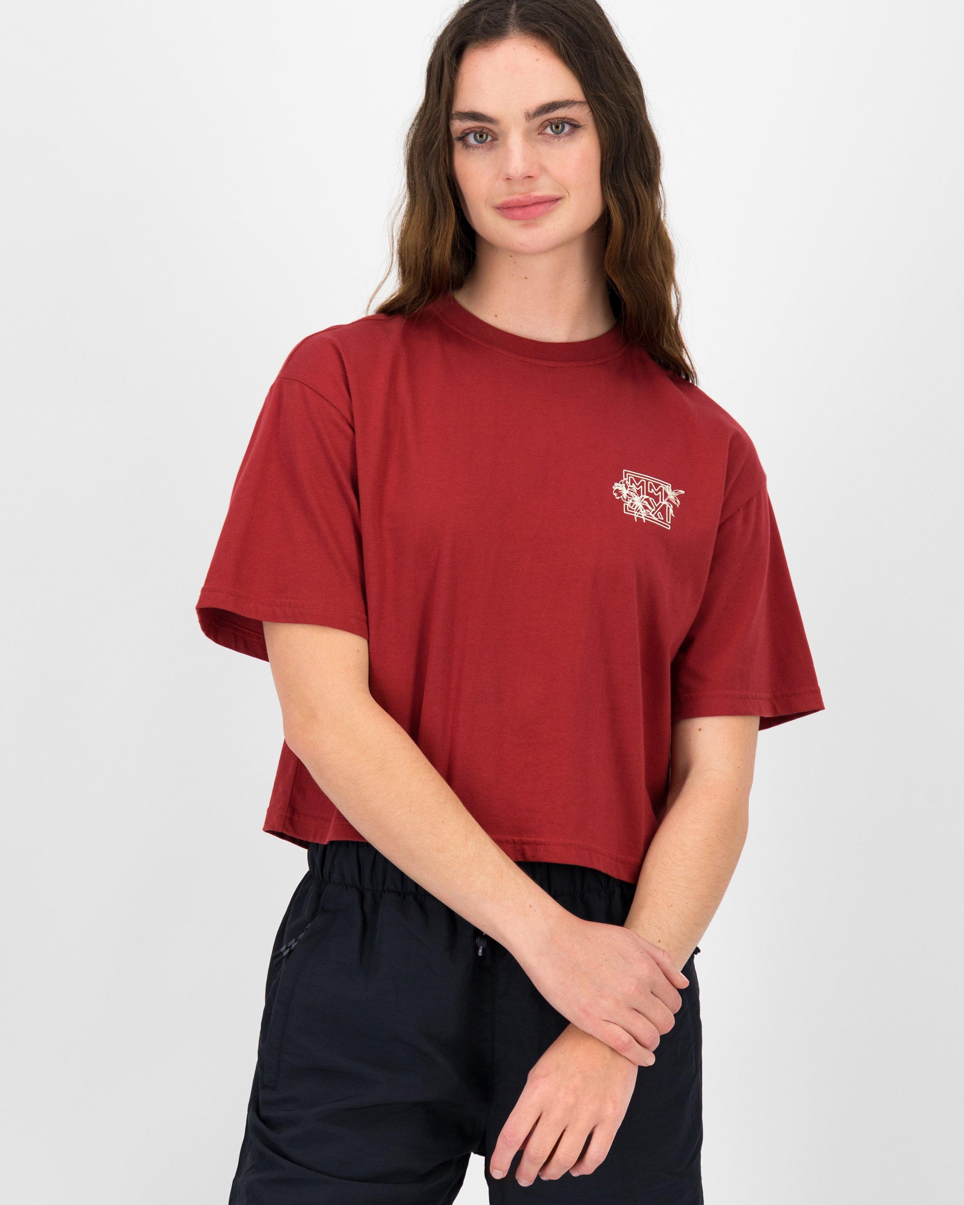 K-Way MMXXI Women’s Cotton Crew Neck T-shirt -  Rust