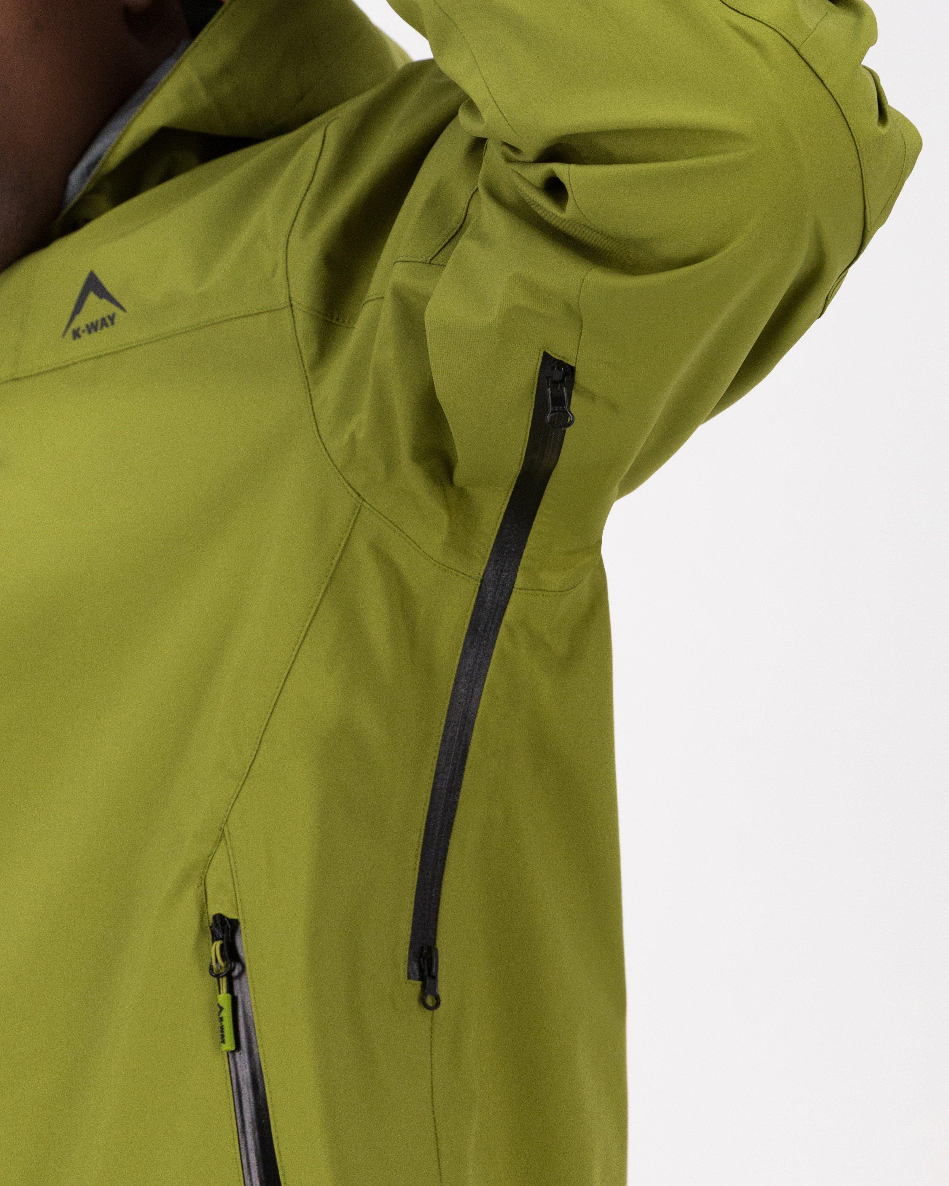 K-Way Men’s Virga 3L Shell Jacket -  Green