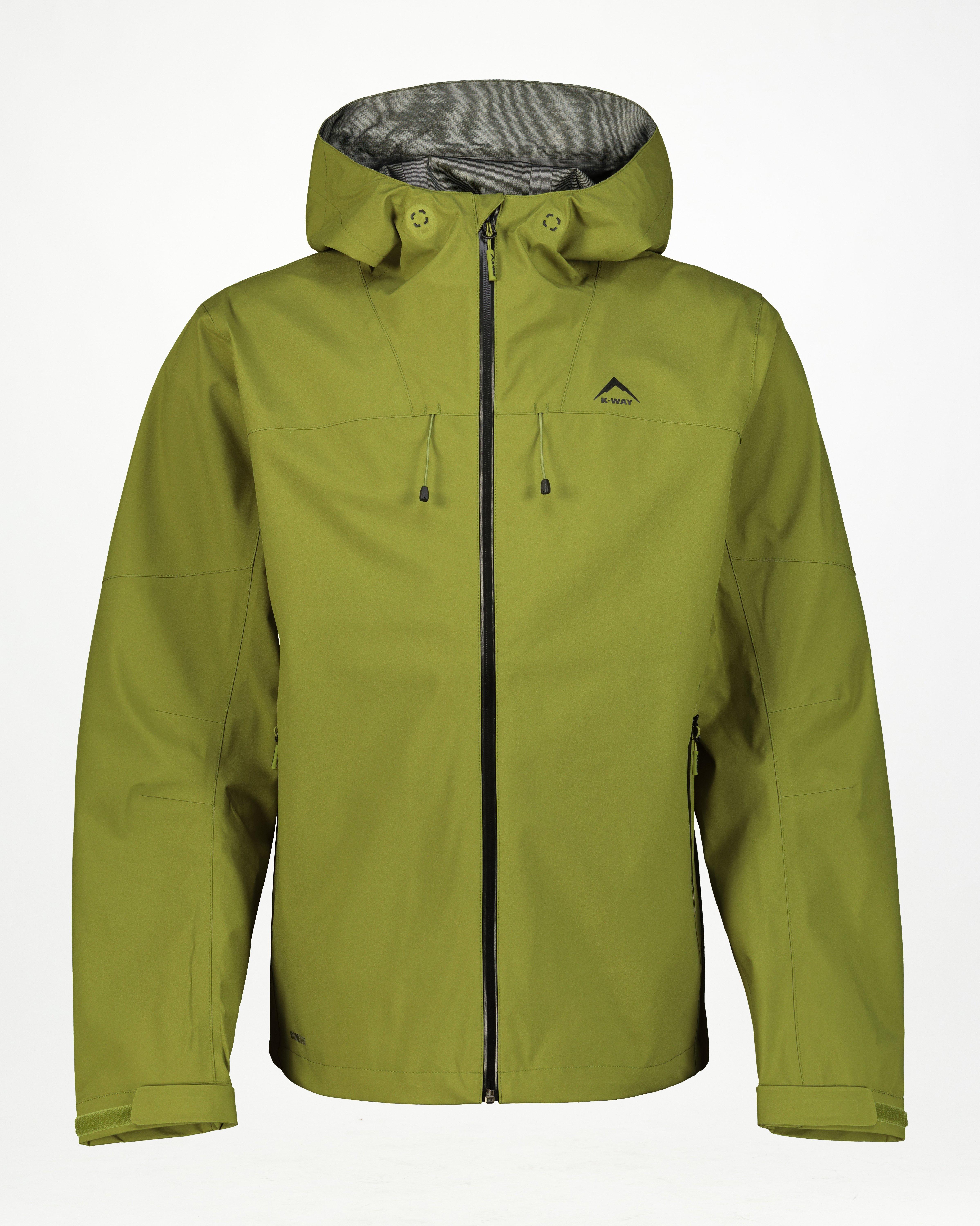 K-Way Men’s Virga 3L Shell Jacket -  Green