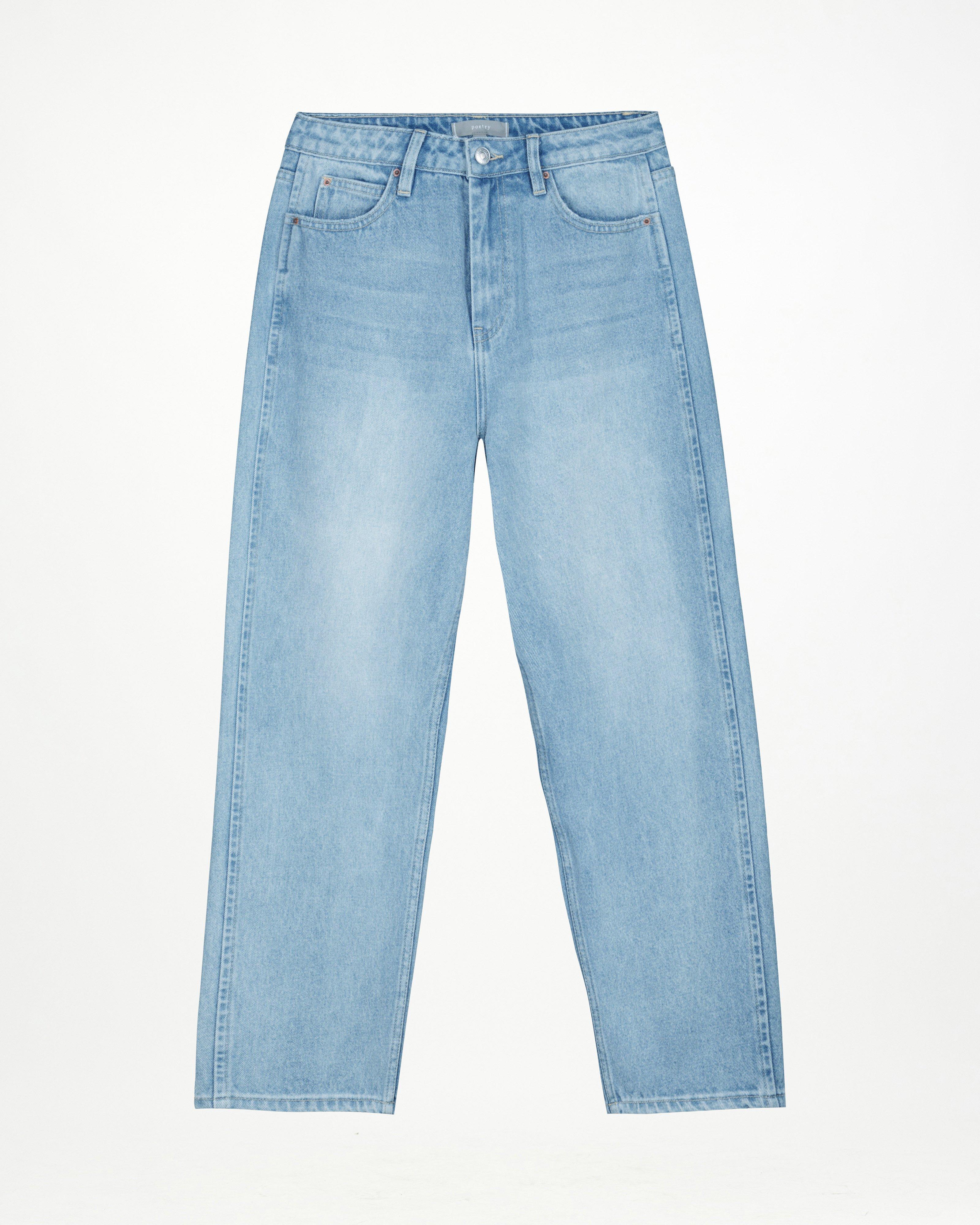 Gio Relaxed Tapered Leg Denim -  Light Blue