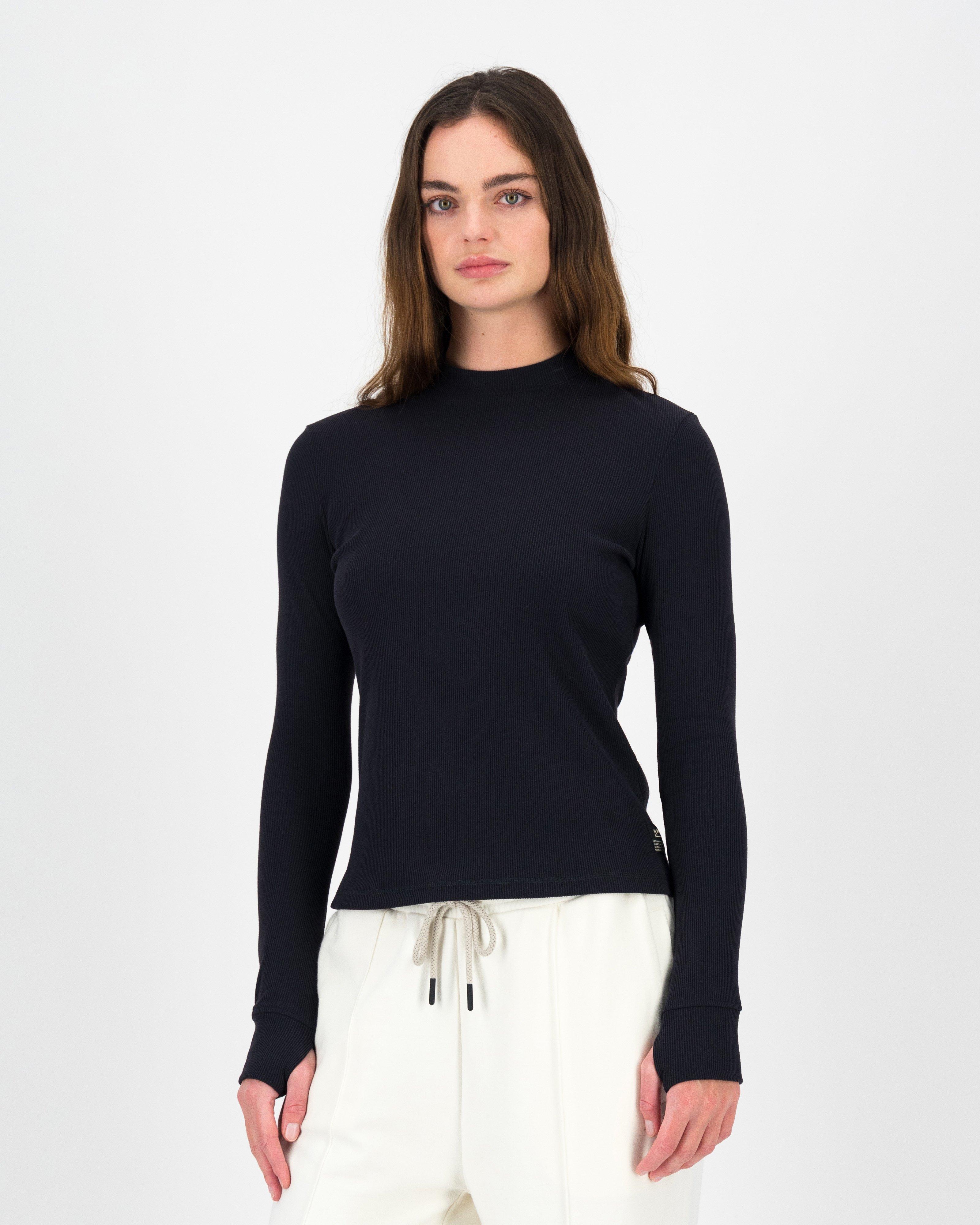 OPTSTUFF DRAWSTRING BORDER LONG SLEEVE T optstuff DRAWSTRING