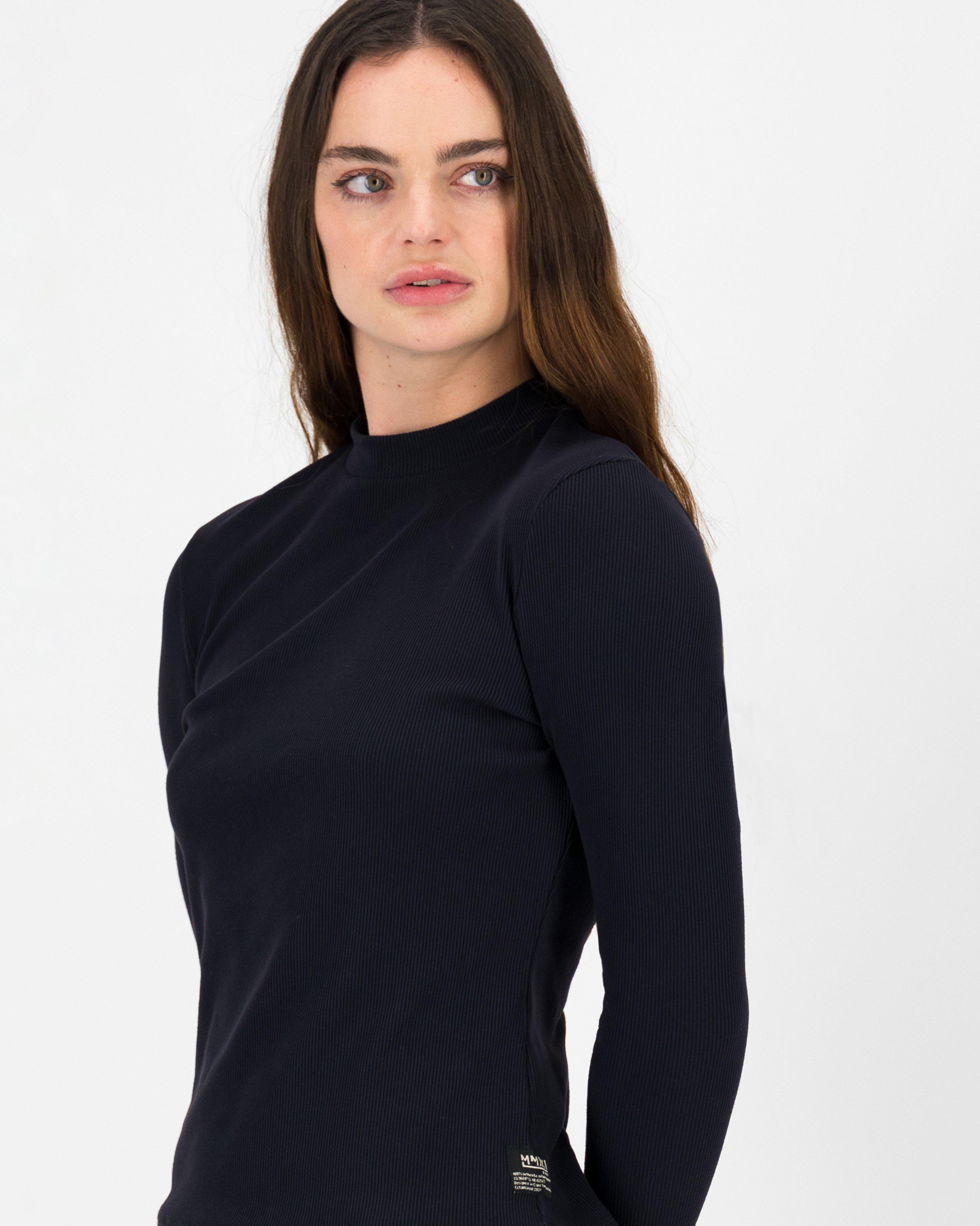 K-Way MMXXI Ultra Long Sleeve Rib T-shirt -  Black