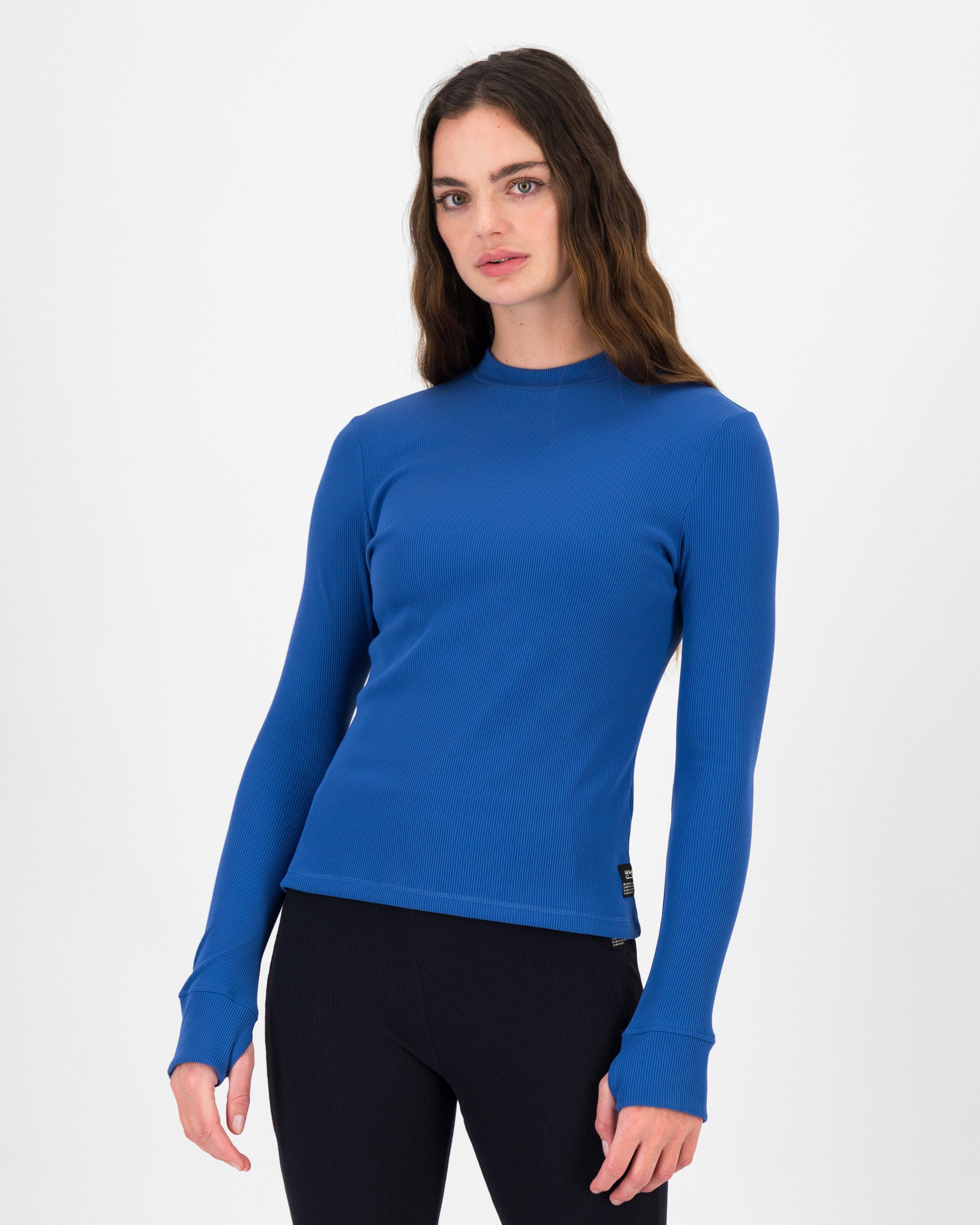 K-Way MMXXI Ultra Long Sleeve Rib T-shirt -  Blue