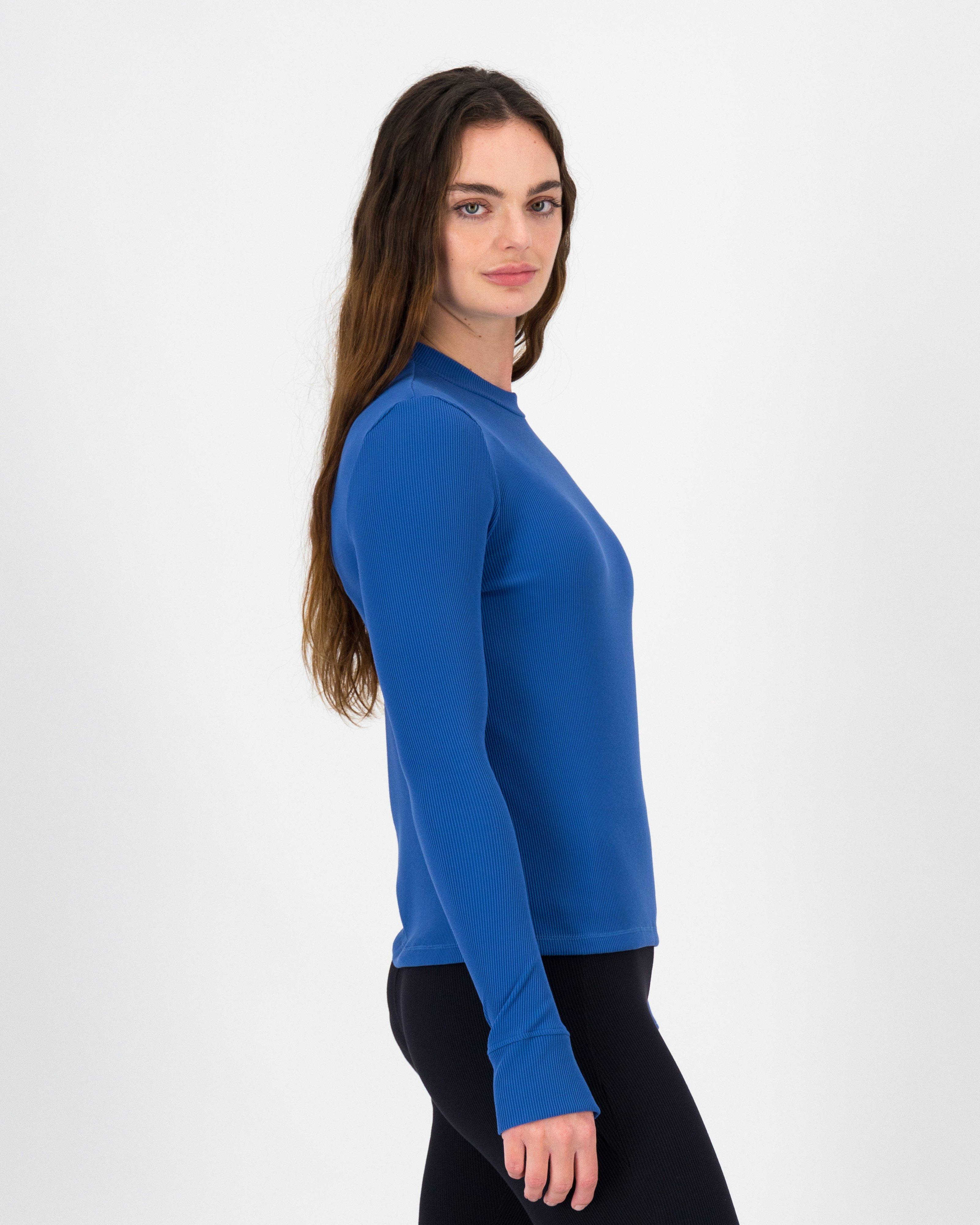 K-Way MMXXI Ultra Long Sleeve Rib T-shirt -  Blue