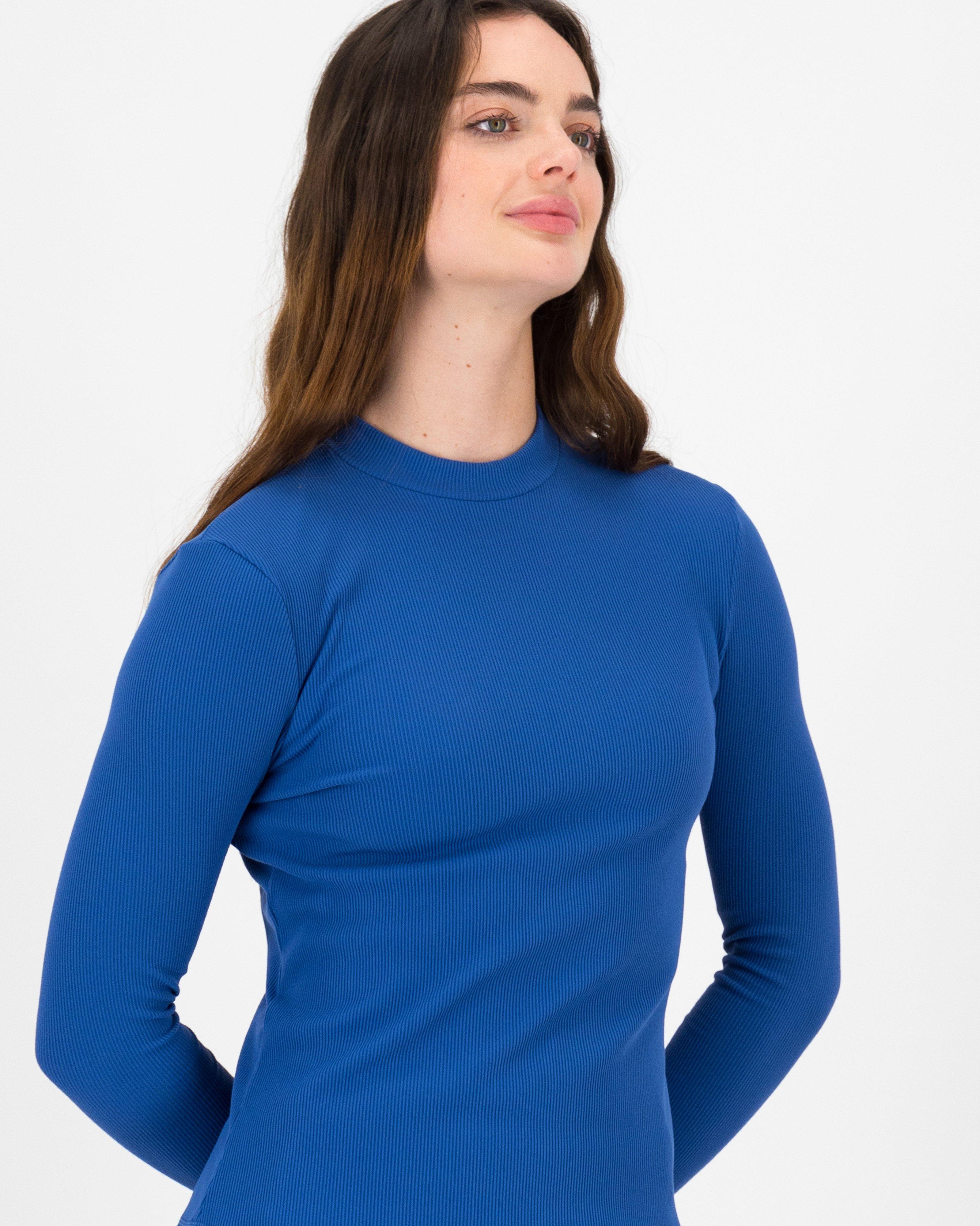 K-Way MMXXI Ultra Long Sleeve Rib T-shirt -  Blue