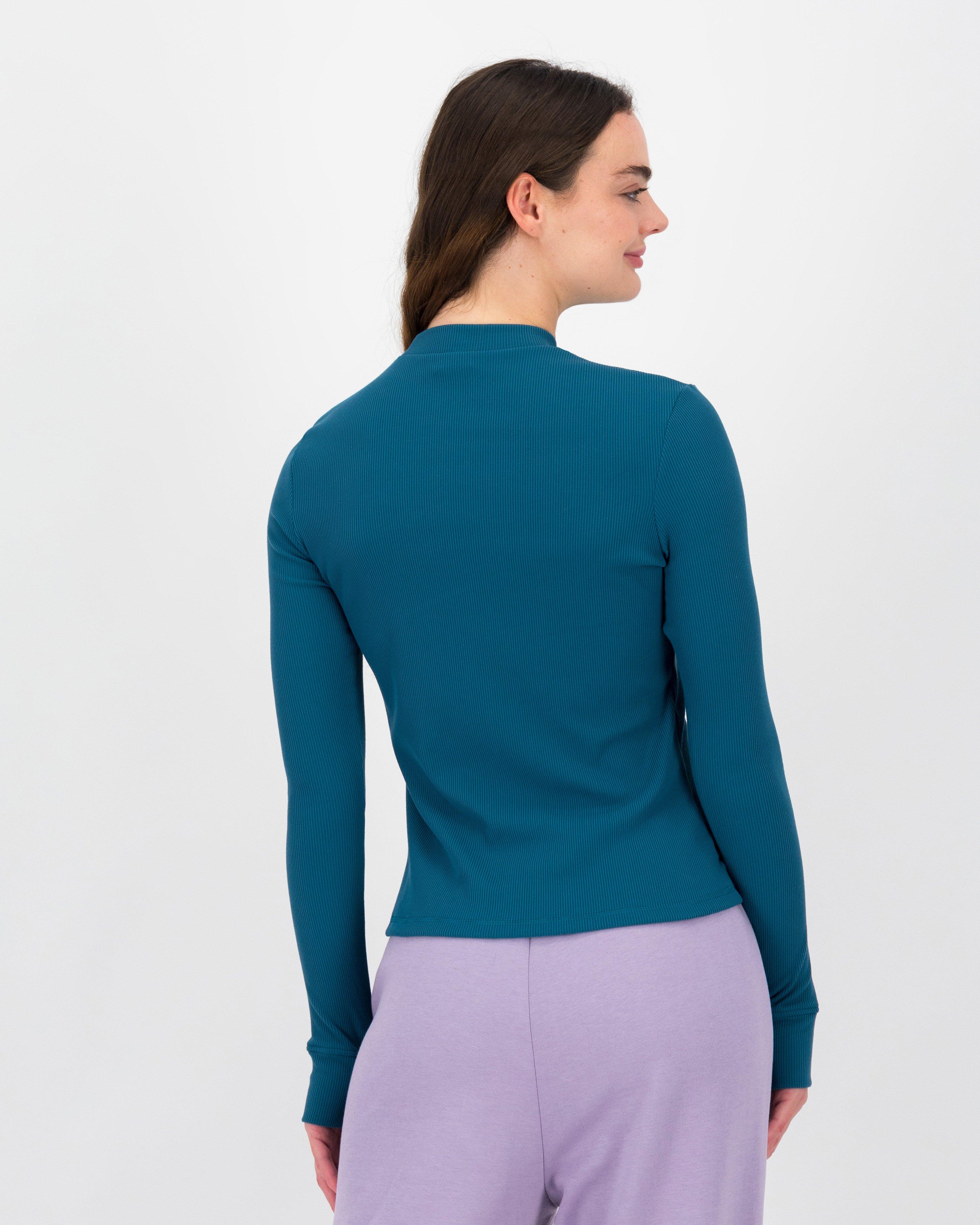 K-Way MMXXI Ultra Long Sleeve Rib T-shirt -  Teal