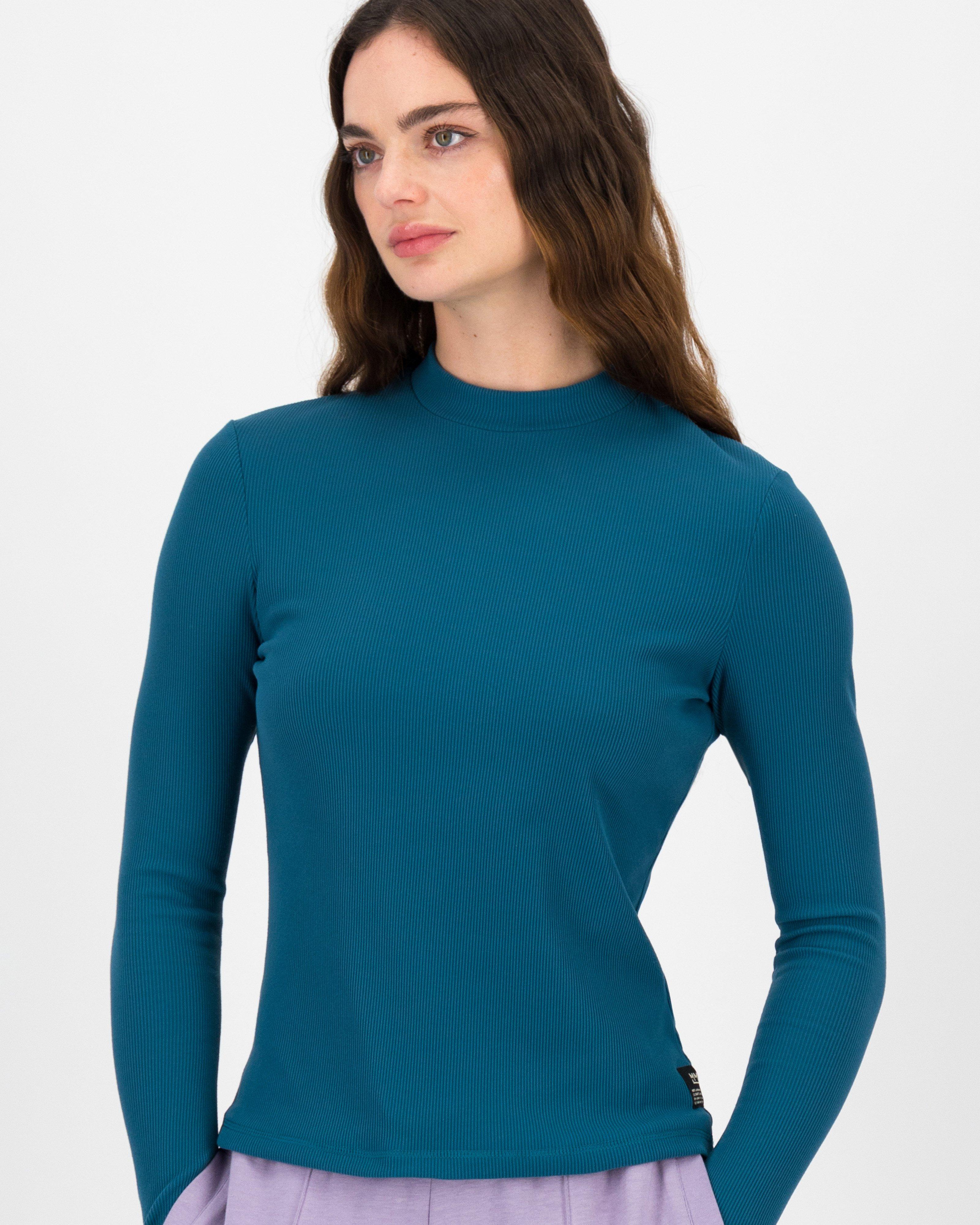 K-Way MMXXI Ultra Long Sleeve Rib T-shirt -  Teal