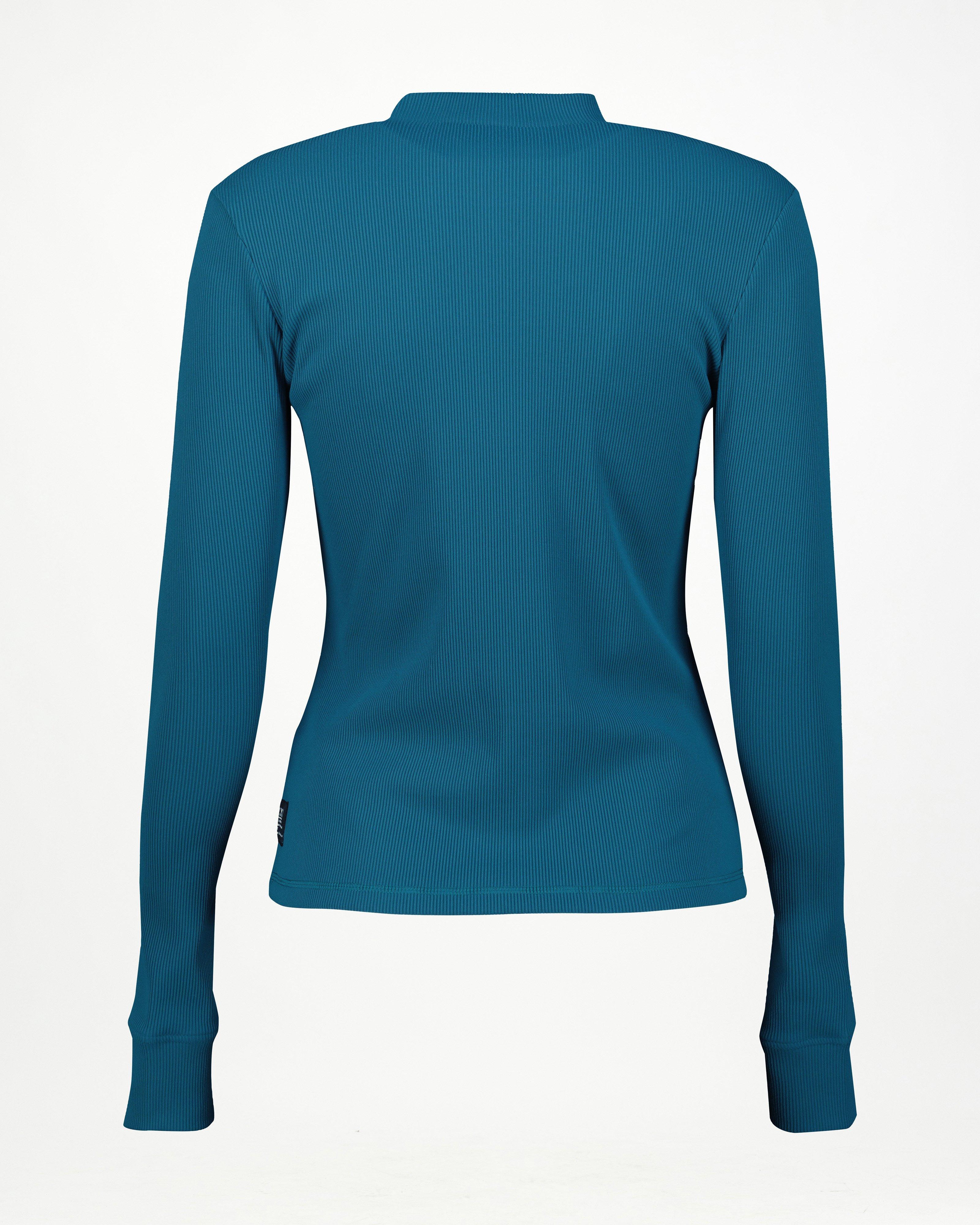 K-Way MMXXI Ultra Long Sleeve Rib T-shirt -  Teal