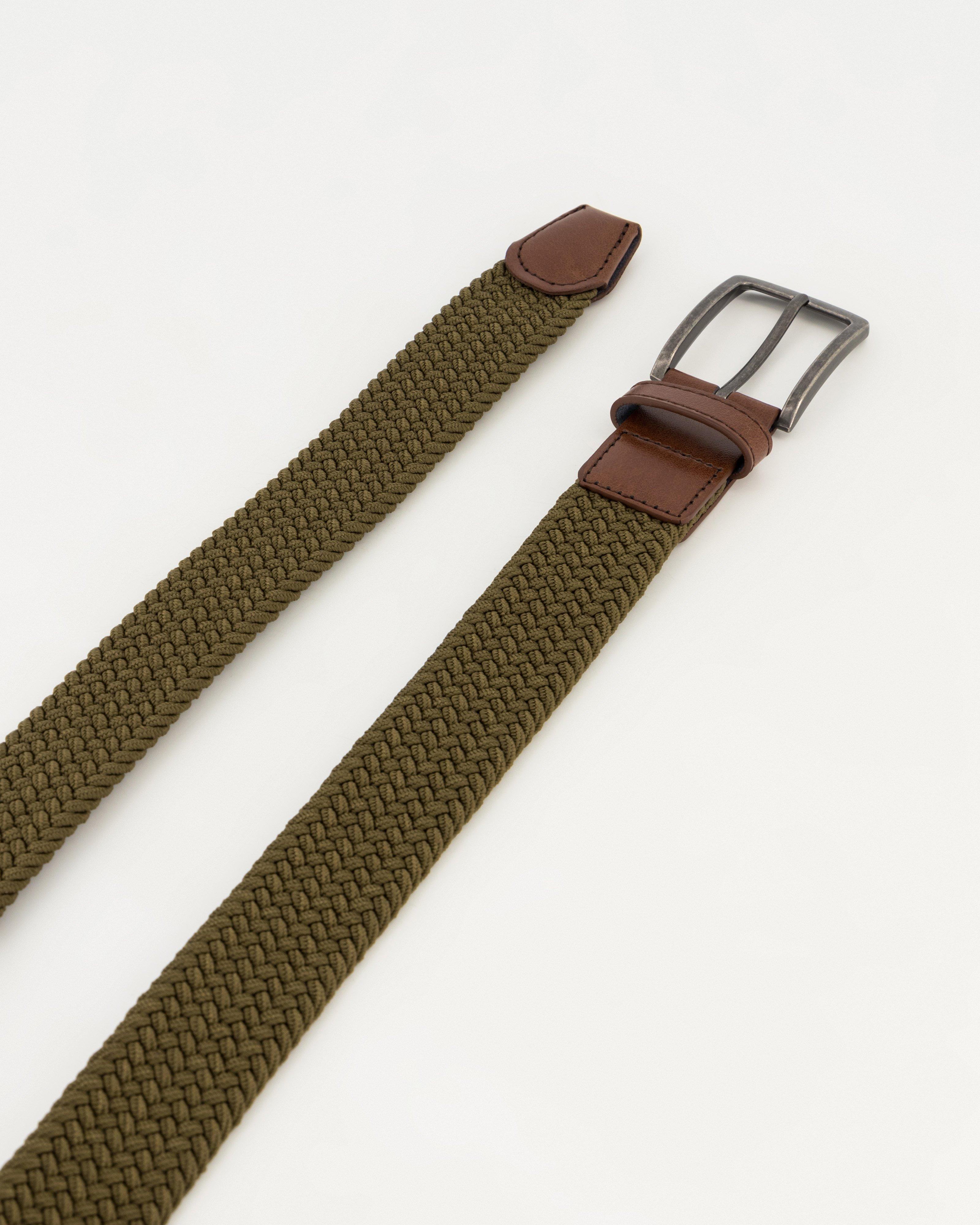 K-Way Elements Oliver Webbed Belt -  Olive