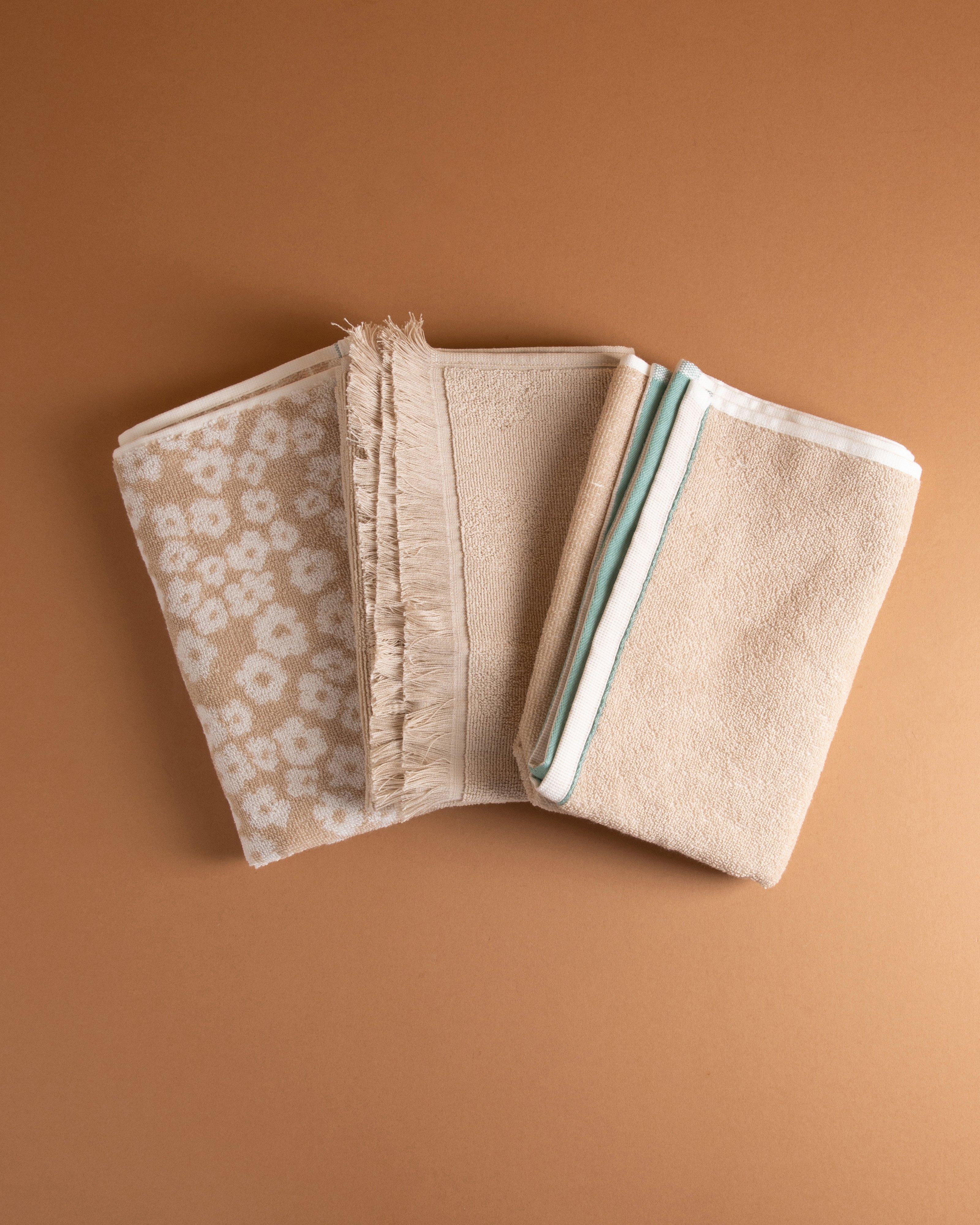 Jasmin Tea Towel Set -  Oatmeal