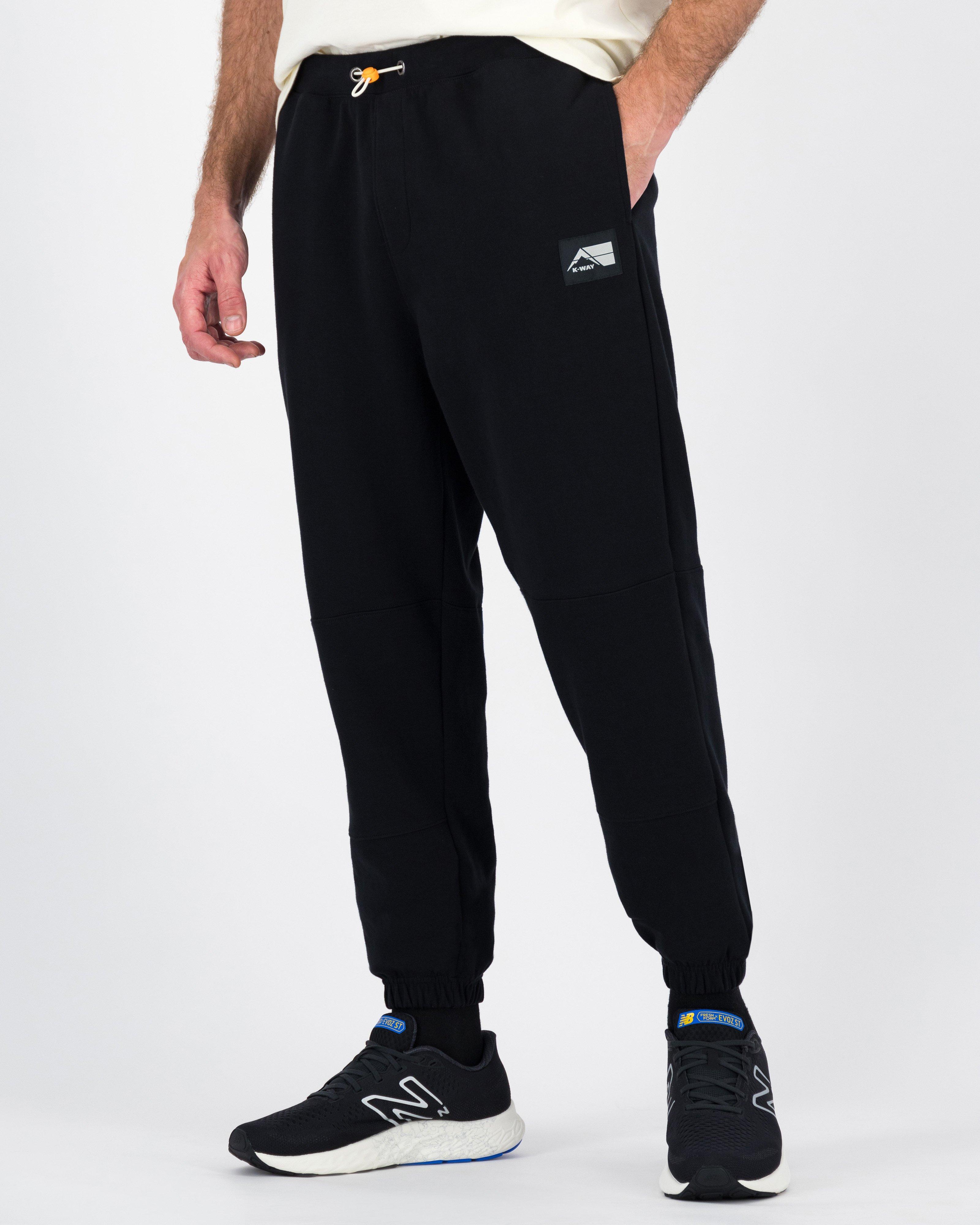 K-Way MMXXI Men’s Fleece Joggers -  Black