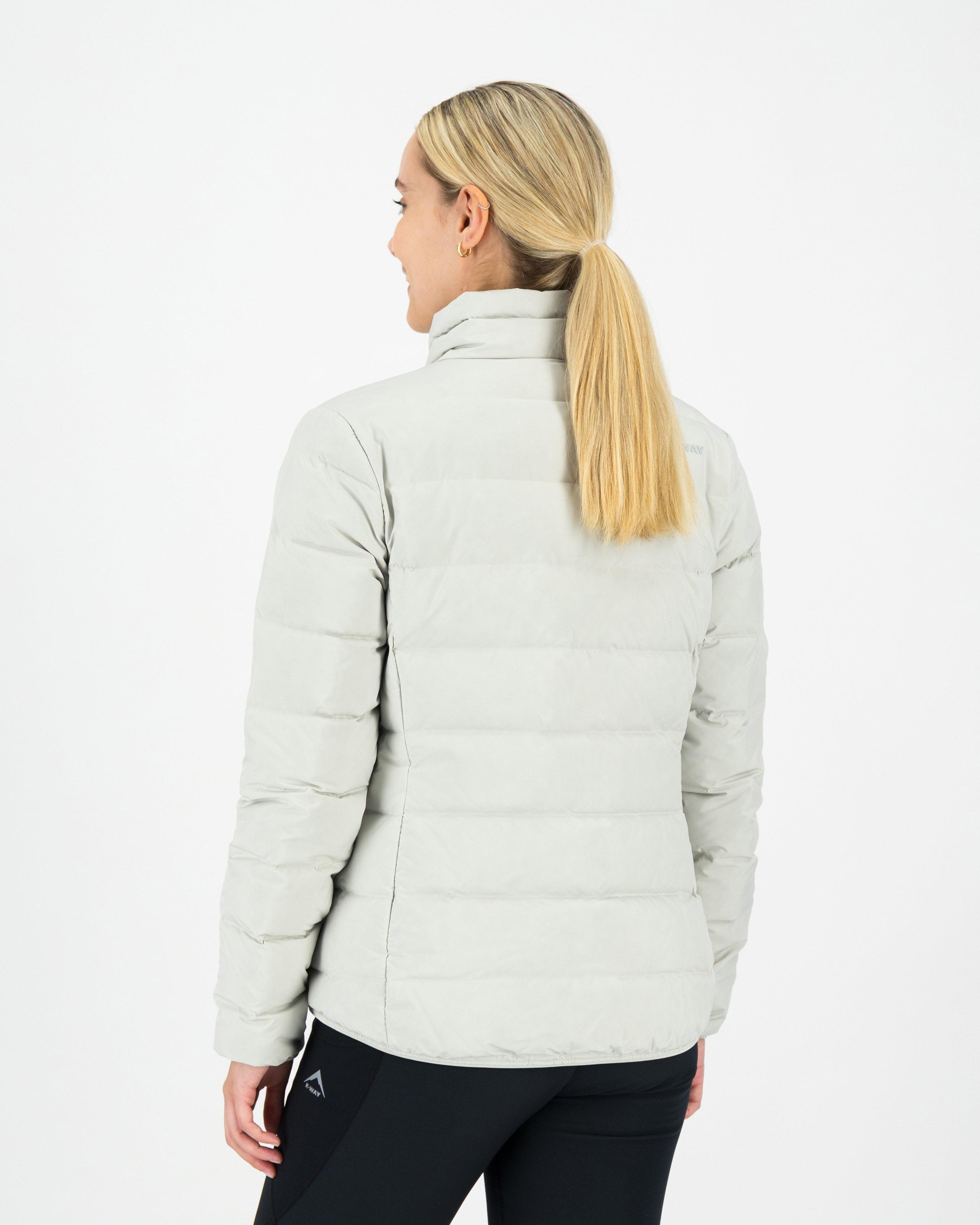 K-Way Women’s Everglade Down Puffer Jacket -  Silver