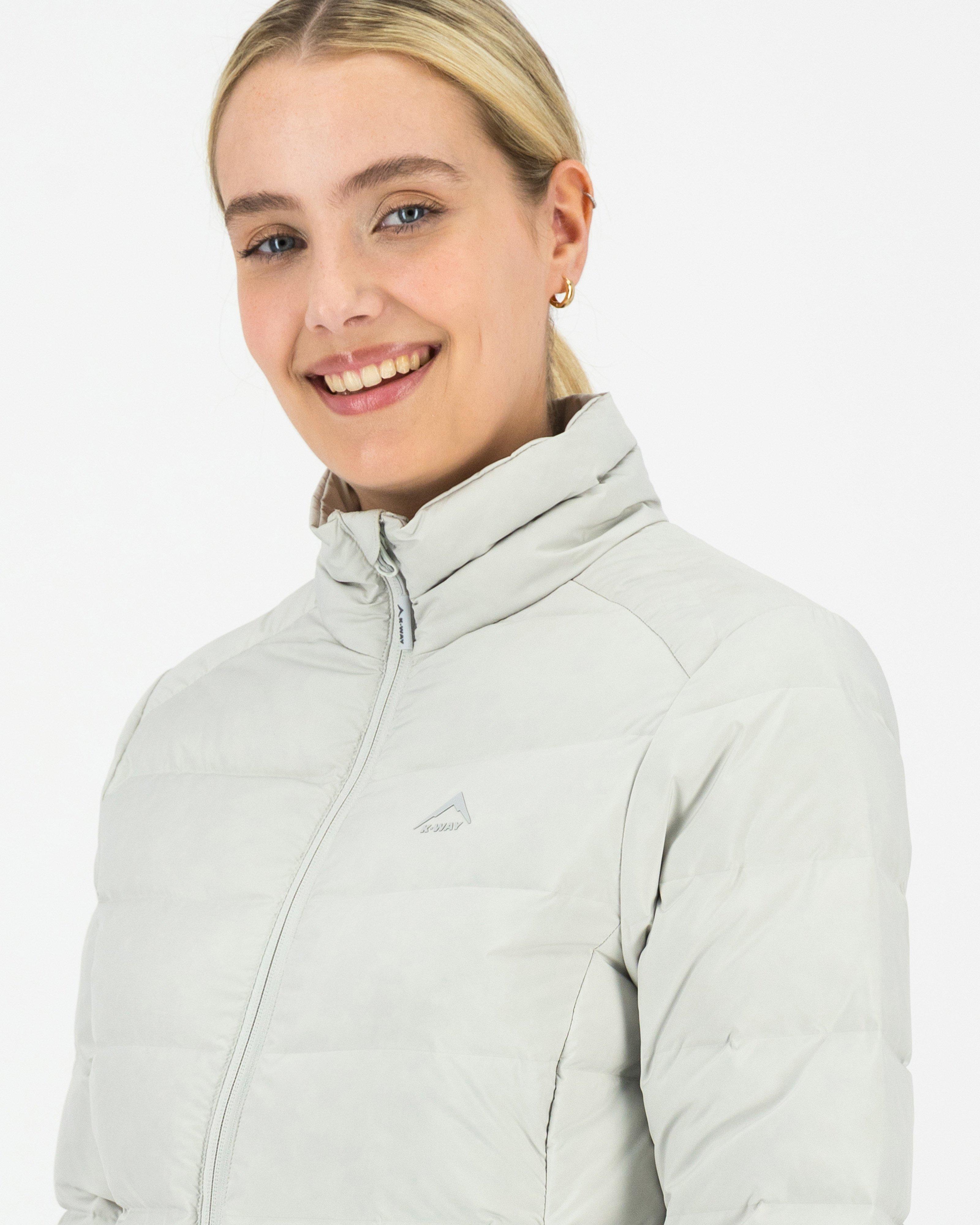 K-Way Women’s Everglade Down Puffer Jacket -  Silver